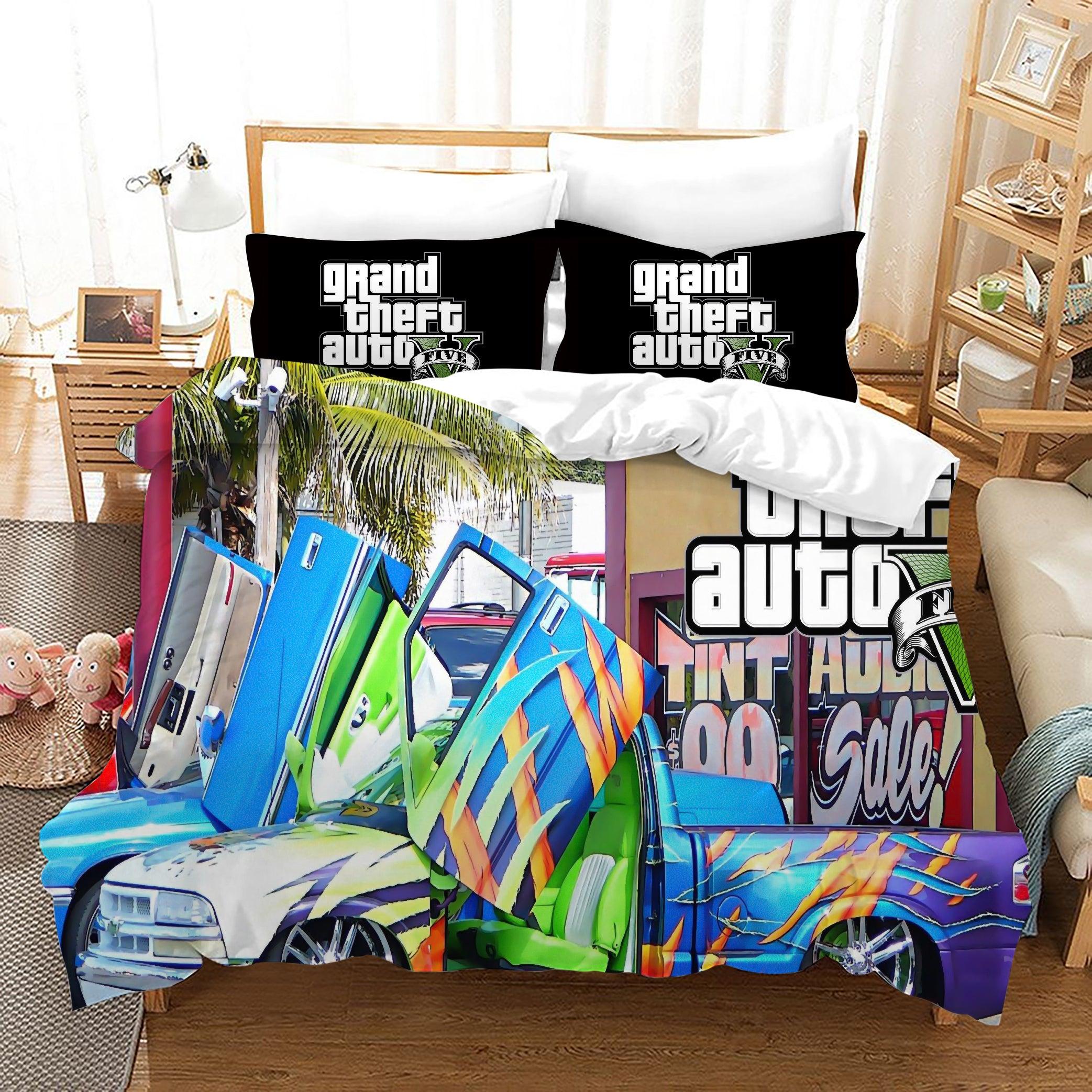 Grand Theft Auto #23 Duvet Cover Quilt Cover Pillowcase Bedding Set Home Decor