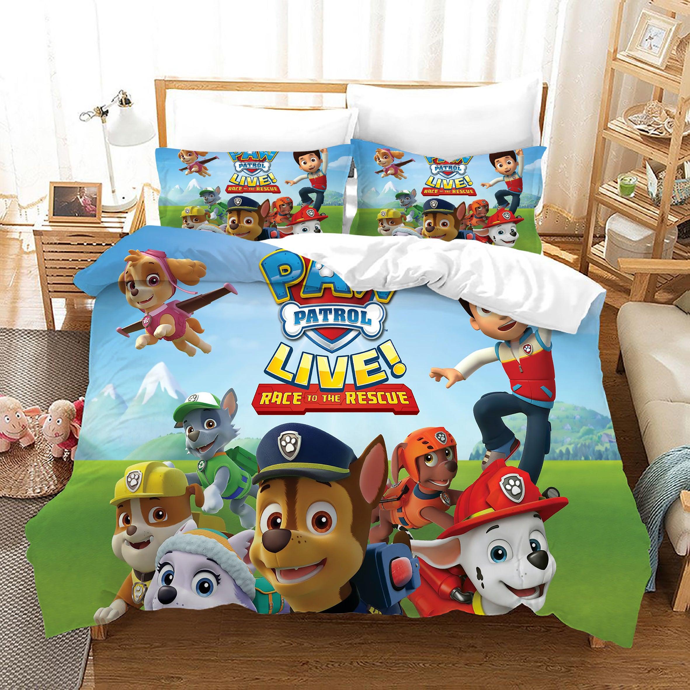 PAW Patrol Marshall #52 Duvet Cover Quilt Cover Pillowcase Bedding Set Home Decor
