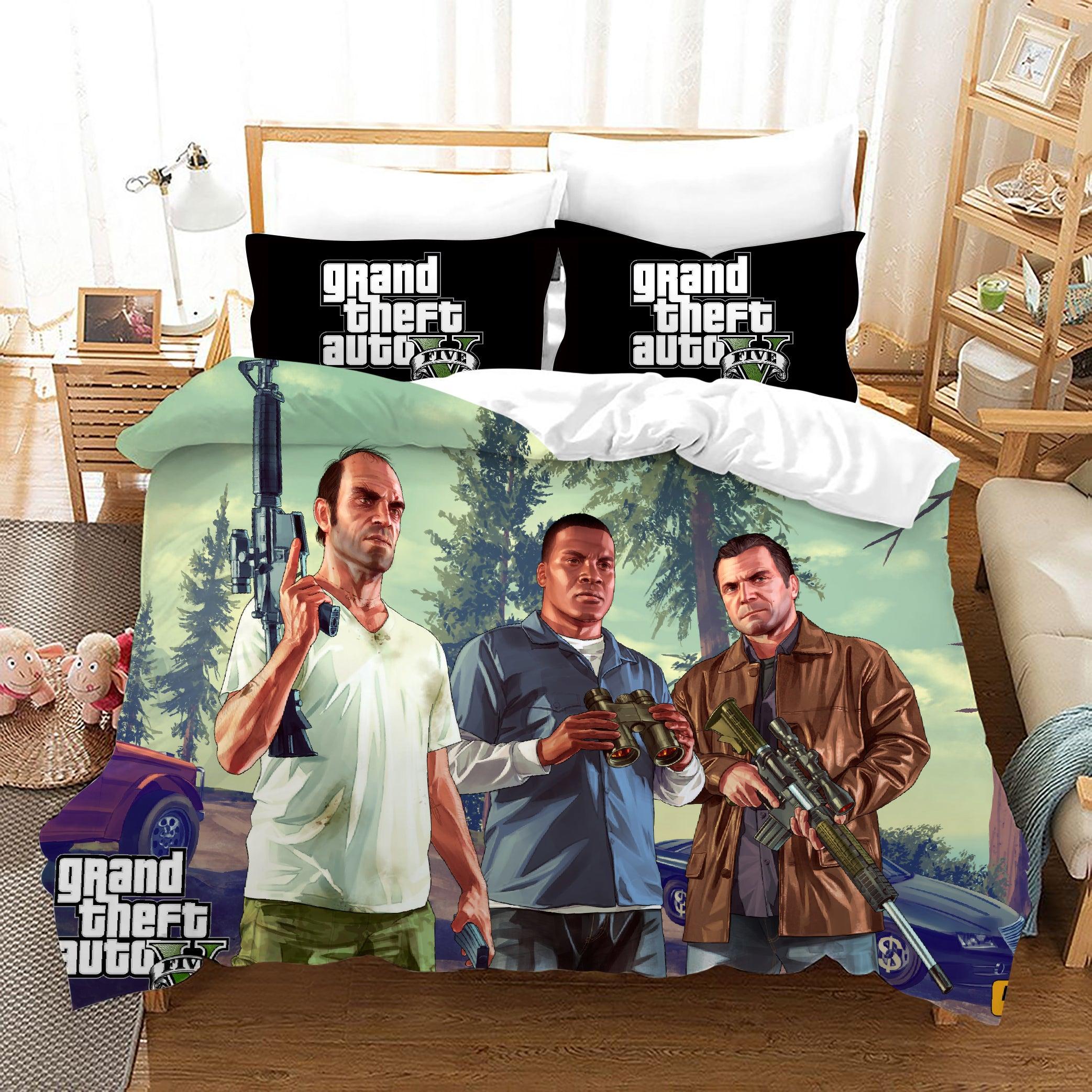 Grand Theft Auto #13 Duvet Cover Quilt Cover Pillowcase Bedding Set Home Decor