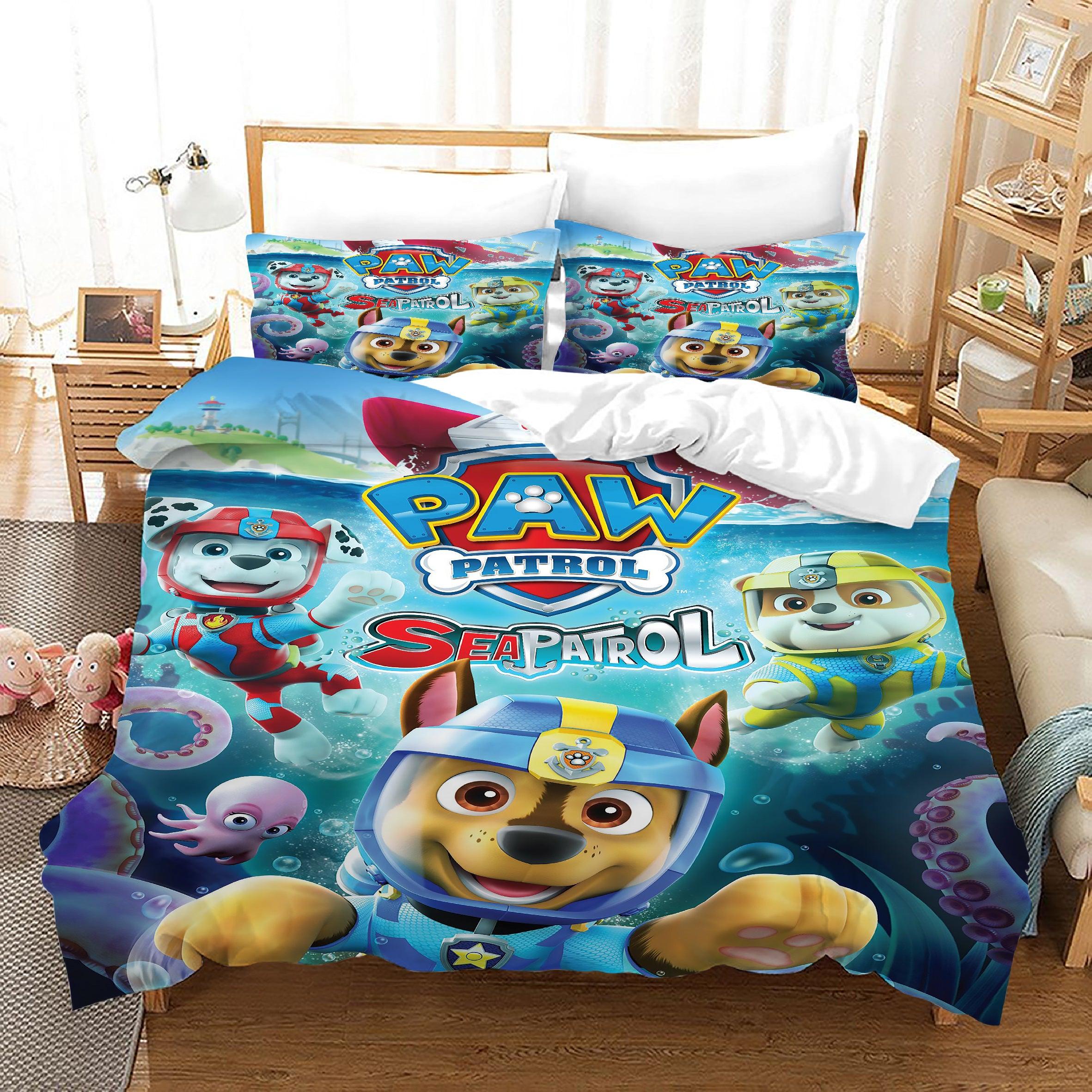 PAW Patrol Marshall #51 Duvet Cover Quilt Cover Pillowcase Bedding Set Home Decor