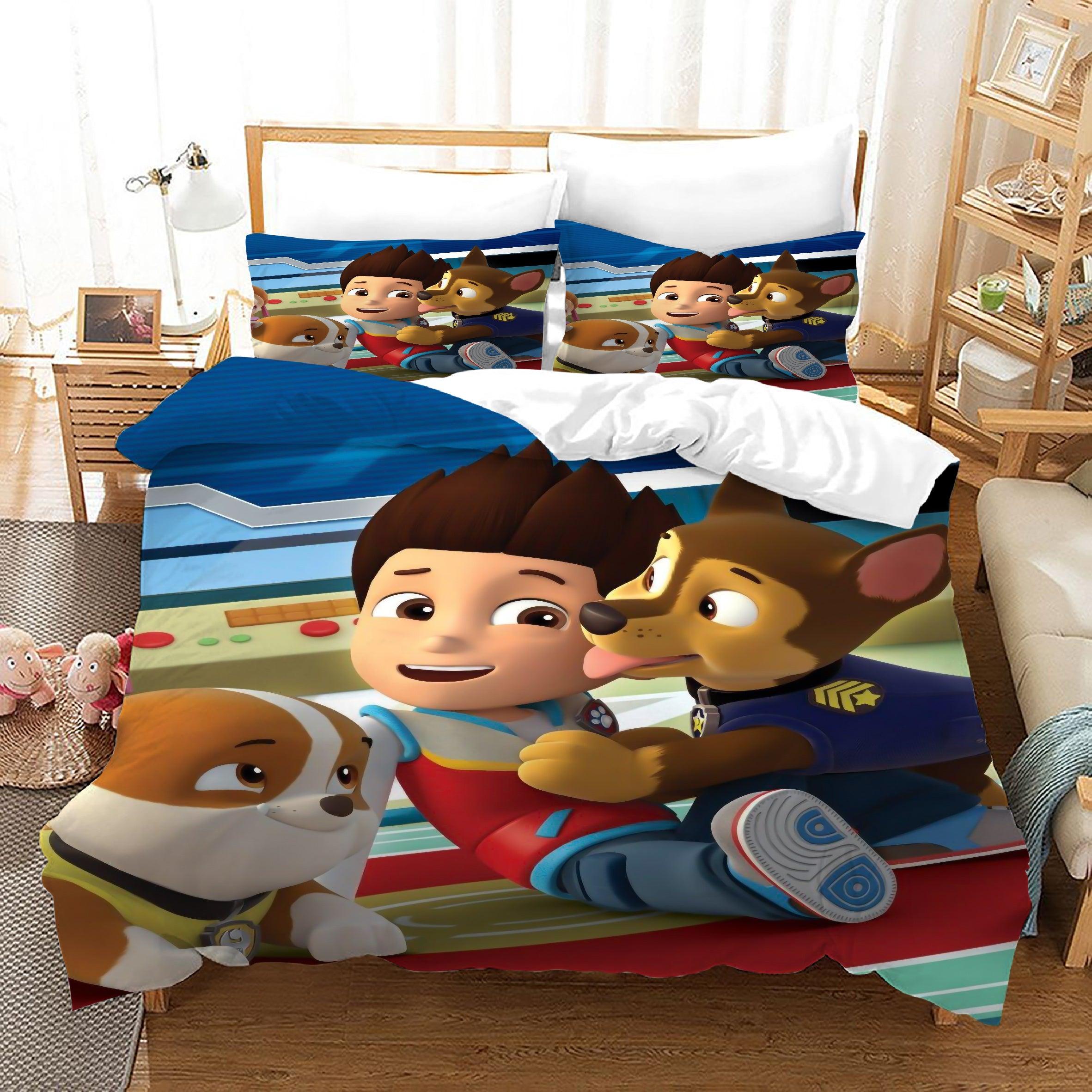 PAW Patrol Marshall #56 Duvet Cover Quilt Cover Pillowcase Bedding Set Home Decor