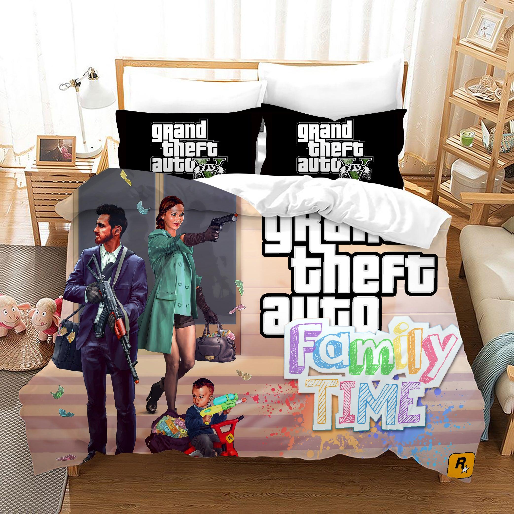 Grand Theft Auto #20 Duvet Cover Quilt Cover Pillowcase Bedding Set Home Decor