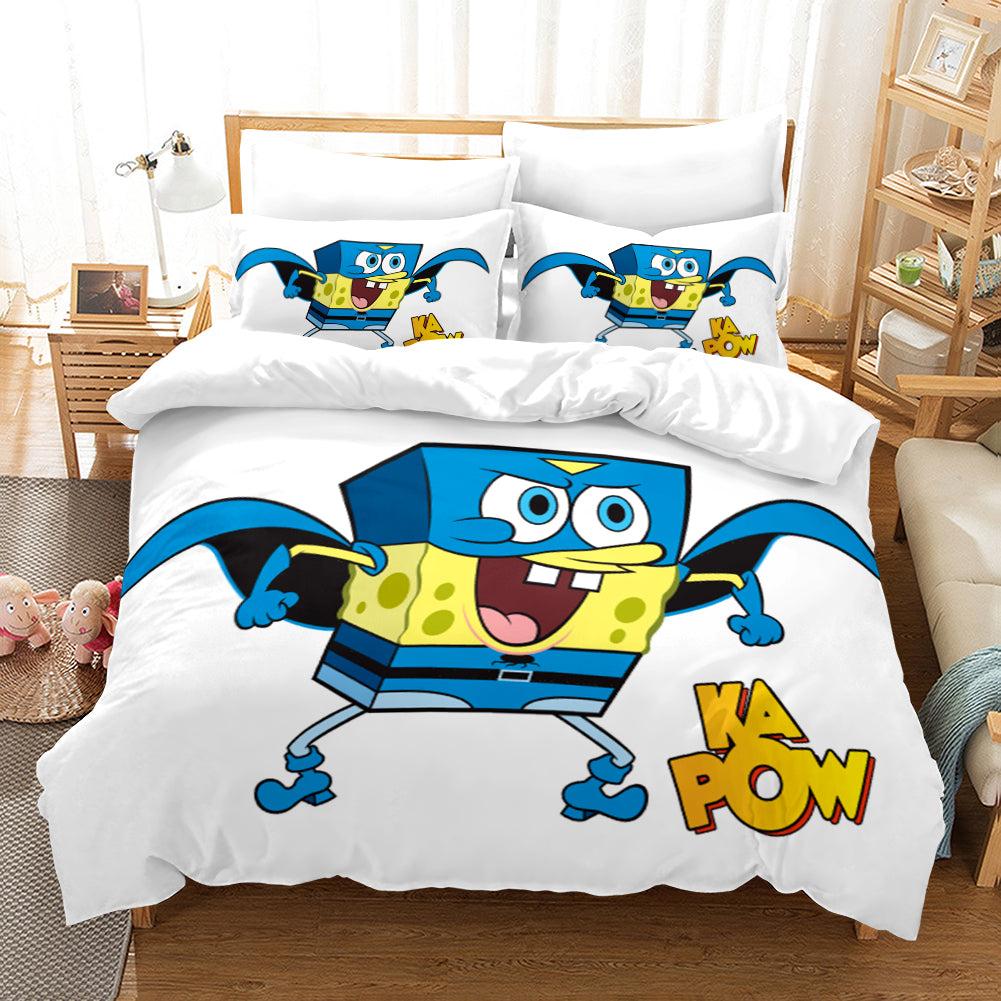 Square Pants Sponge Bob #27 Duvet Cover Quilt Cover Pillowcase Bedding Set Home Decor