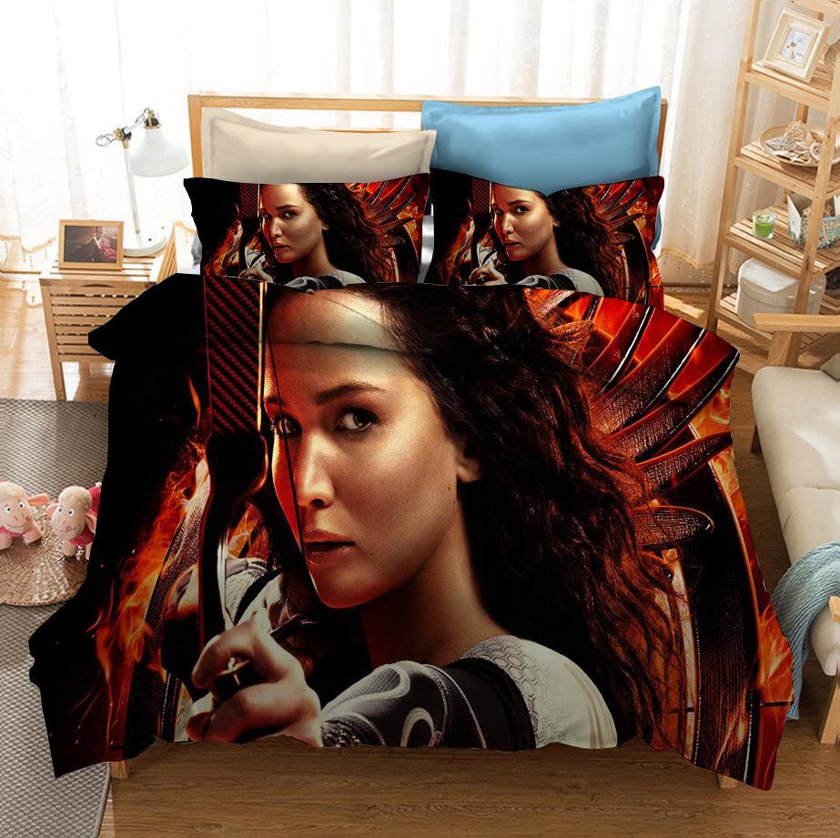 The Hunger Games #5 Duvet Cover Quilt Cover Pillowcase Bedding Set Home Bedroom Decor