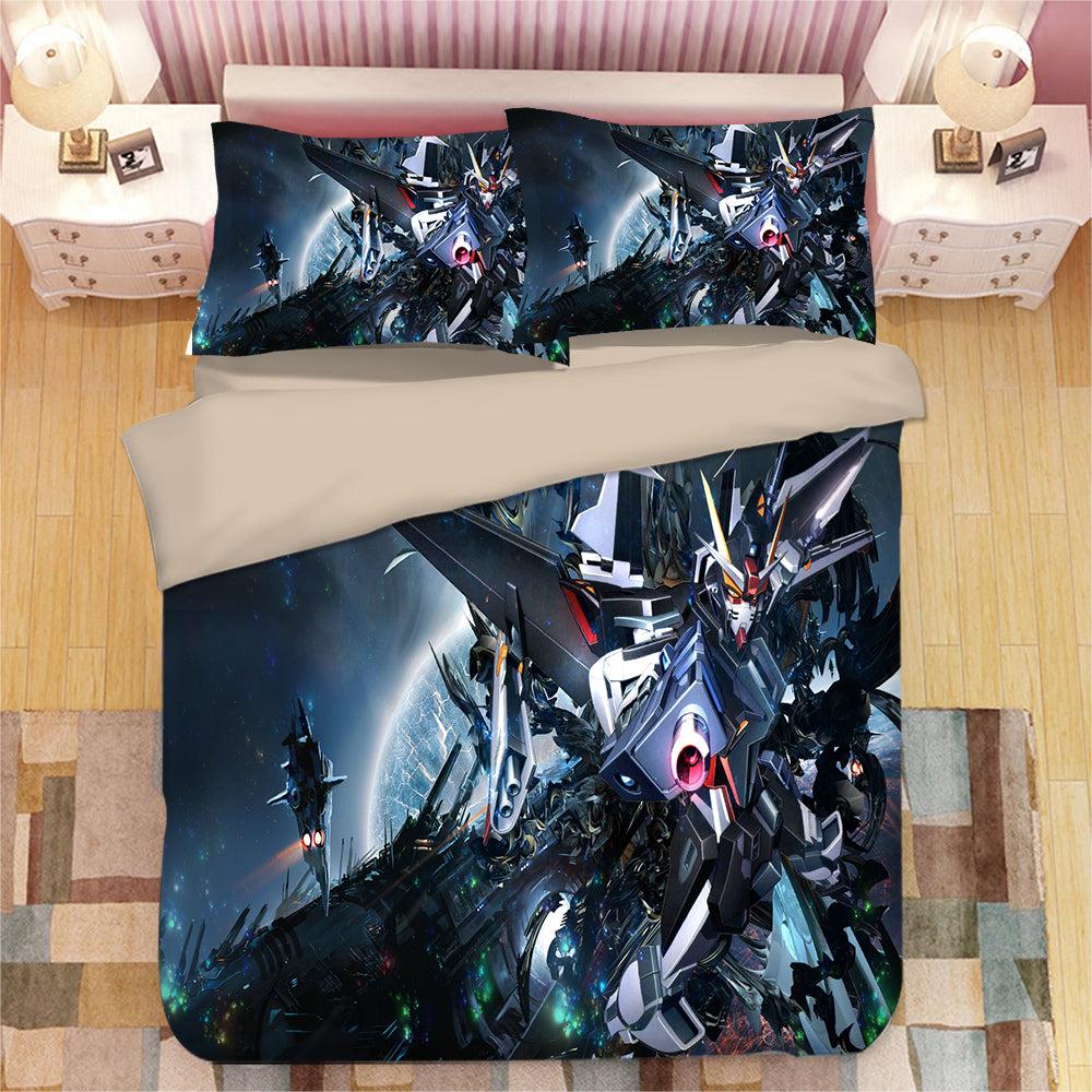 GUNDAM #4 Duvet Cover Quilt Cover Pillowcase Bedding Set Home Bedroom Decor
