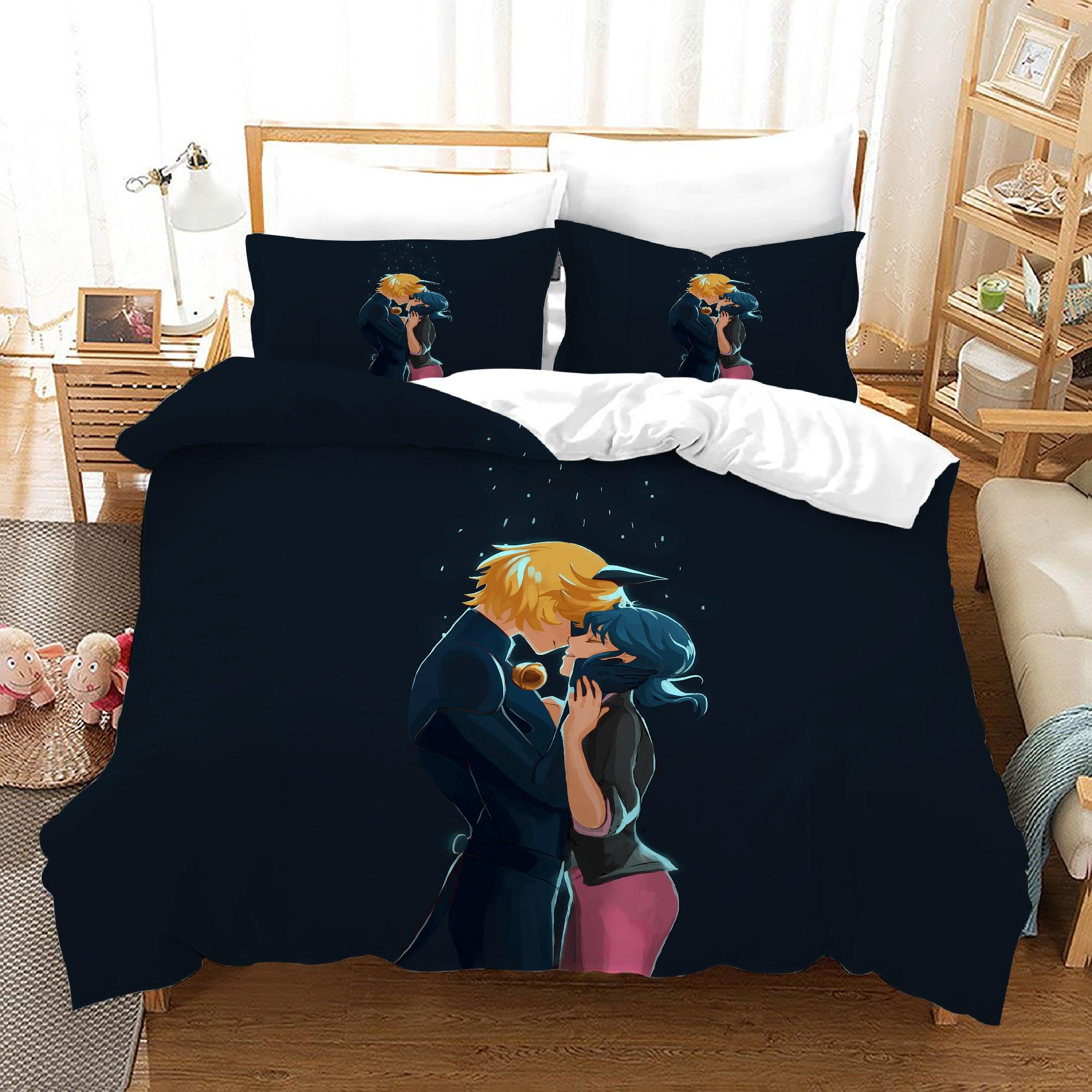 Ladybugs Cat Noir#17 Duvet Cover Quilt Cover Pillowcase Bedding Set Home Bedroom Decor