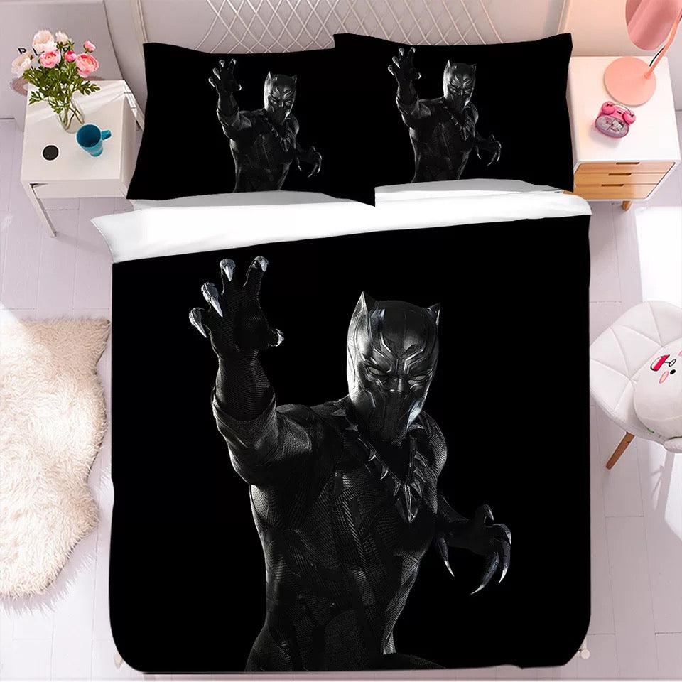 Black Panther TChalla Chadwick Boseman #31 Duvet Cover Quilt Cover Pillowcase Bedding Set