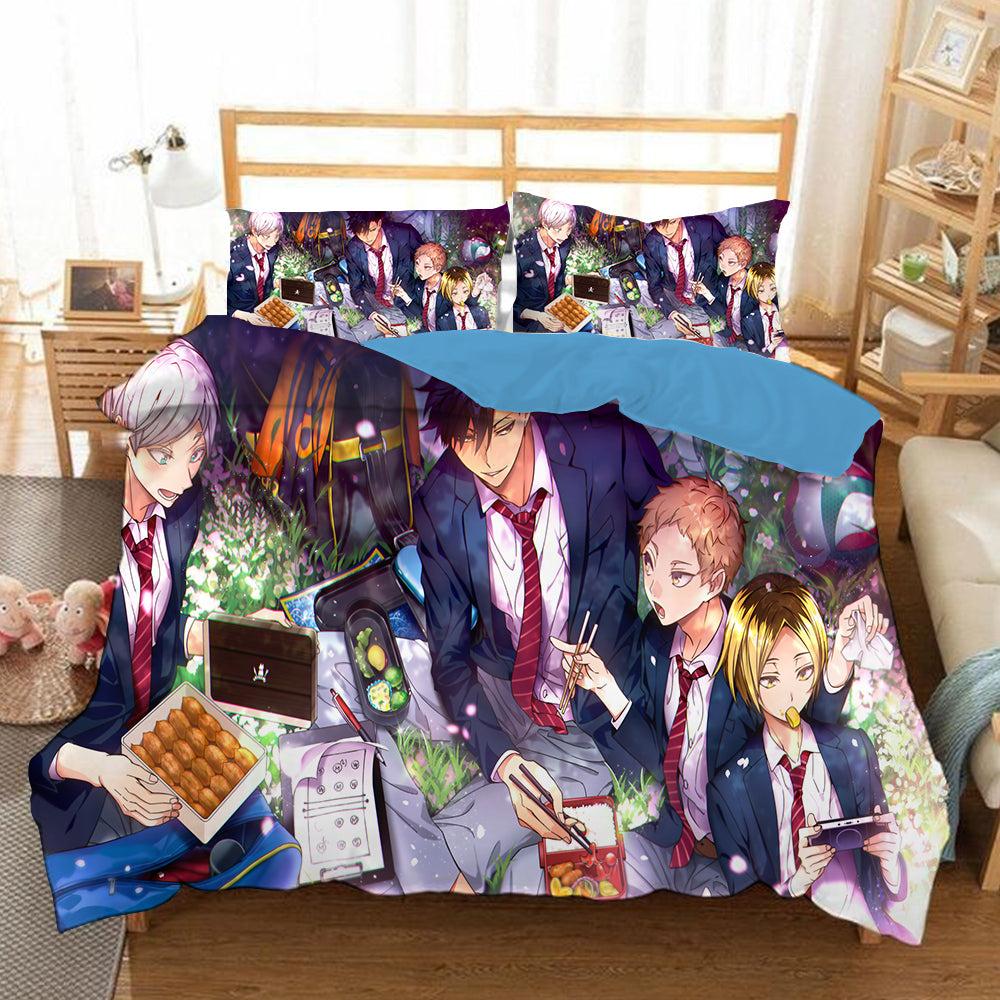 Haikyuu!! Hinata Shoyo #7 Duvet Cover Quilt Cover Pillowcase Bedding Set Home Bedroom Decor