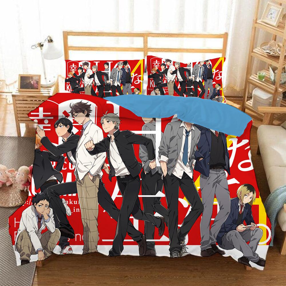 Haikyuu!! Hinata Shoyo #9 Duvet Cover Quilt Cover Pillowcase Bedding Set Home Bedroom Decor