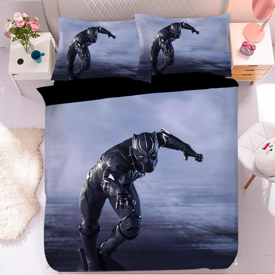 Black Panther TChalla Chadwick Boseman #32 Duvet Cover Quilt Cover Pillowcase Bedding Set