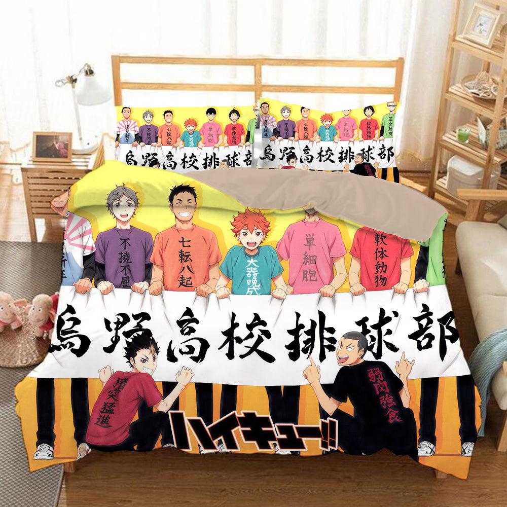 Haikyuu!! Hinata Shoyo #5 Duvet Cover Quilt Cover Pillowcase Bedding Set Home Bedroom Decor