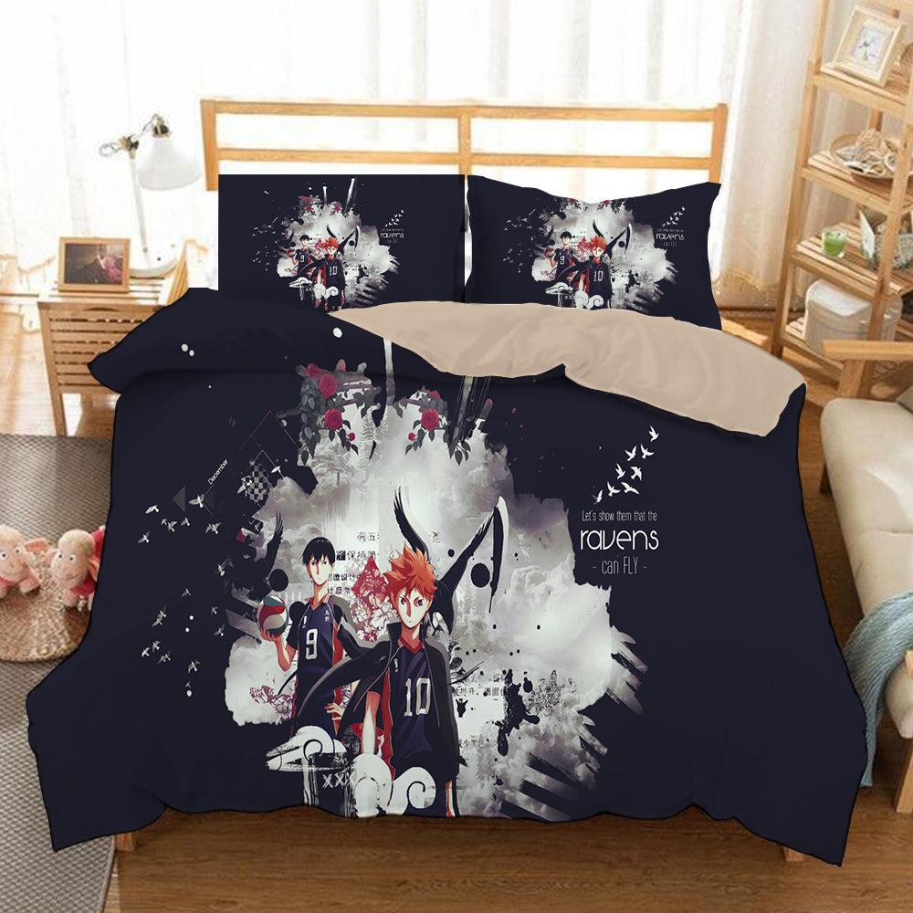 Haikyuu!! Hinata Shoyo #4 Duvet Cover Quilt Cover Pillowcase Bedding Set Home Bedroom Decor