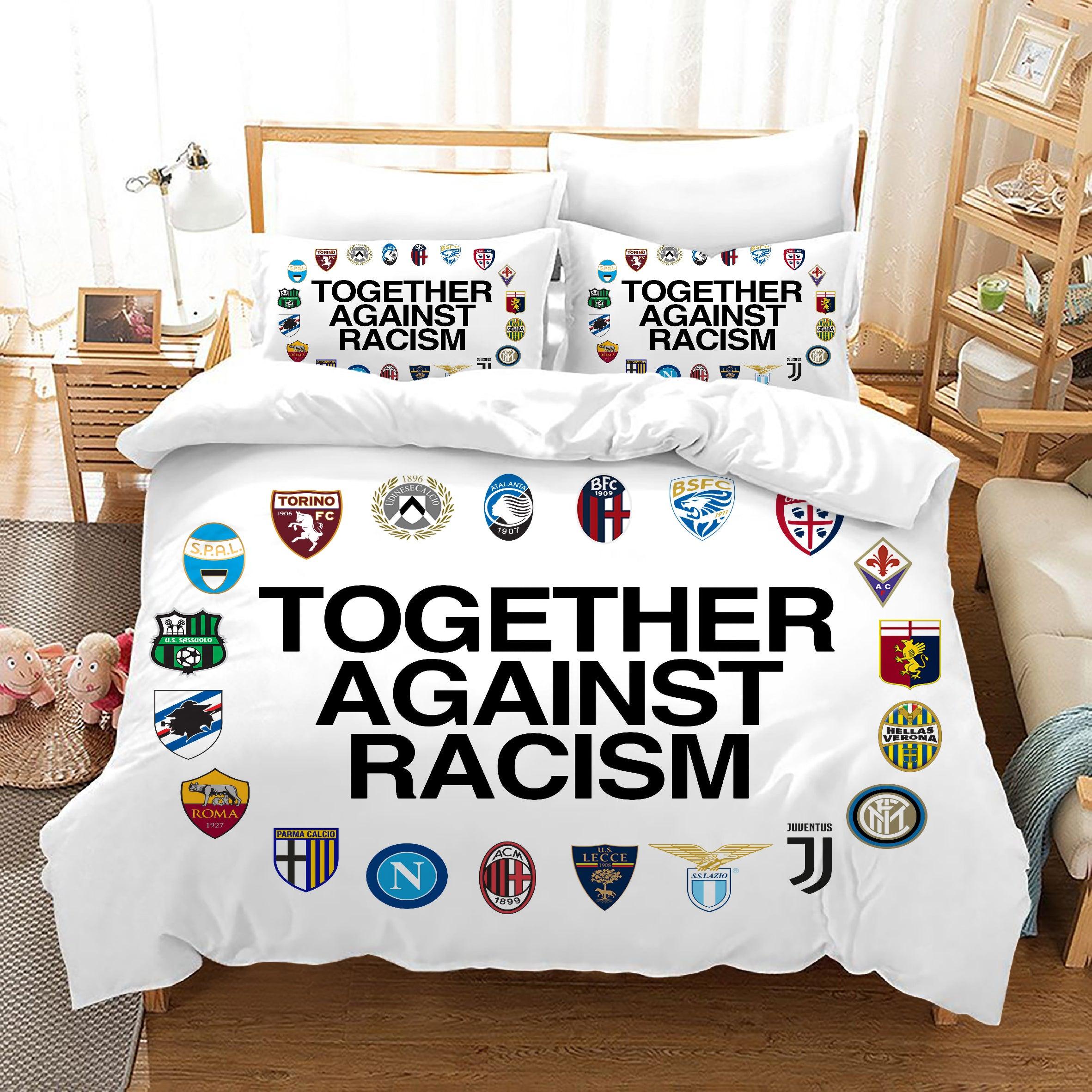 Together Agains Racism #7 Duvet Cover Quilt Cover Pillowcase Bedding Set Home Bedroom Decor