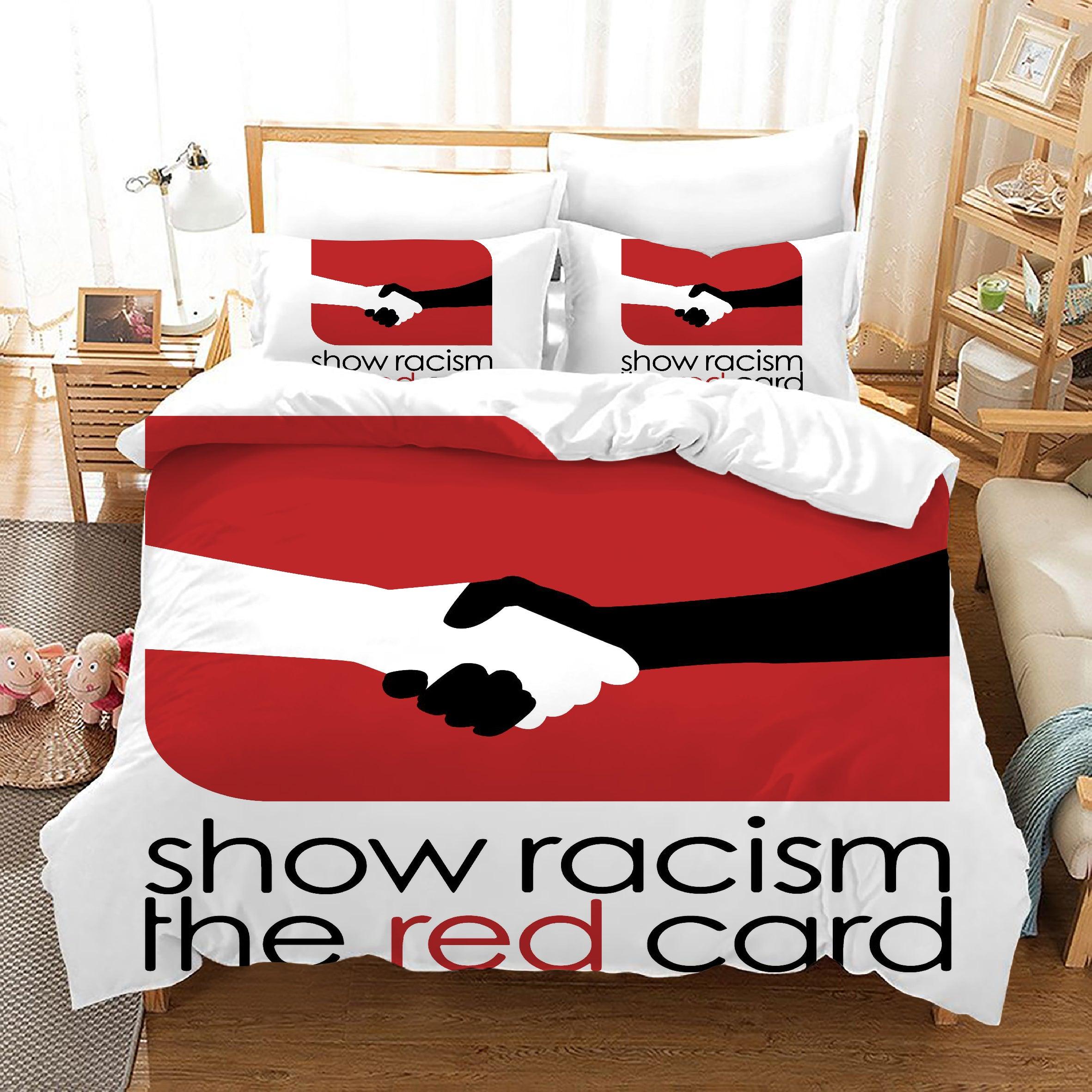 No Racism #12 Duvet Cover Quilt Cover Pillowcase Bedding Set Home Bedroom Decor