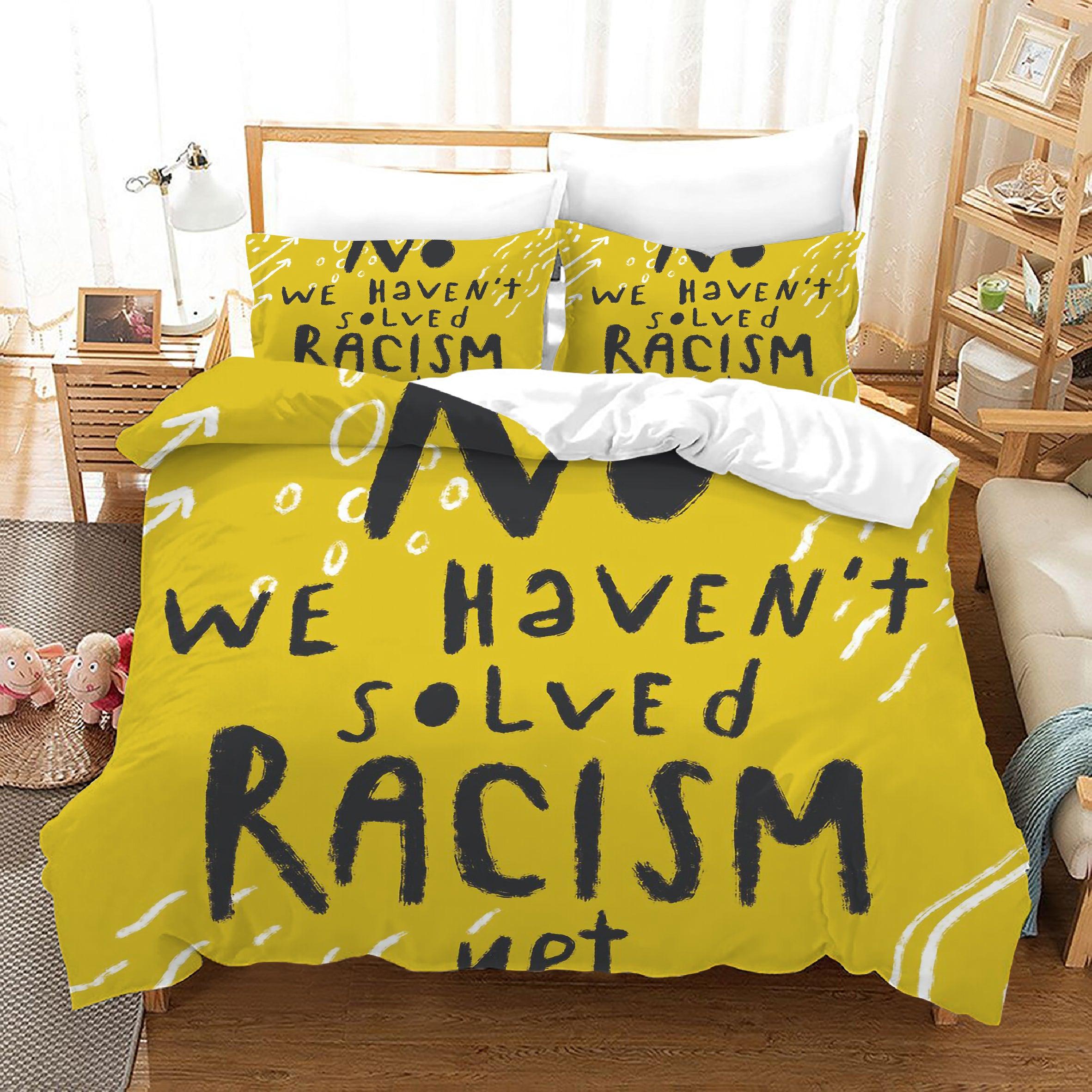 No Racism #18 Duvet Cover Quilt Cover Pillowcase Bedding Set Home Bedroom Decor