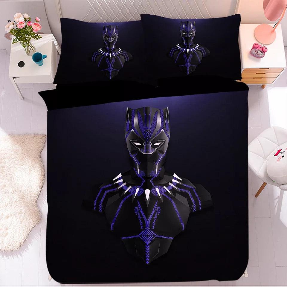 Black Panther TChalla Chadwick Boseman #34 Duvet Cover Quilt Cover Pillowcase Bedding Set