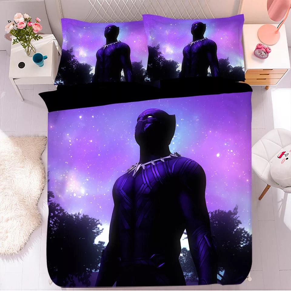 Black Panther TChalla Chadwick Boseman #36 Duvet Cover Quilt Cover Pillowcase Bedding Set