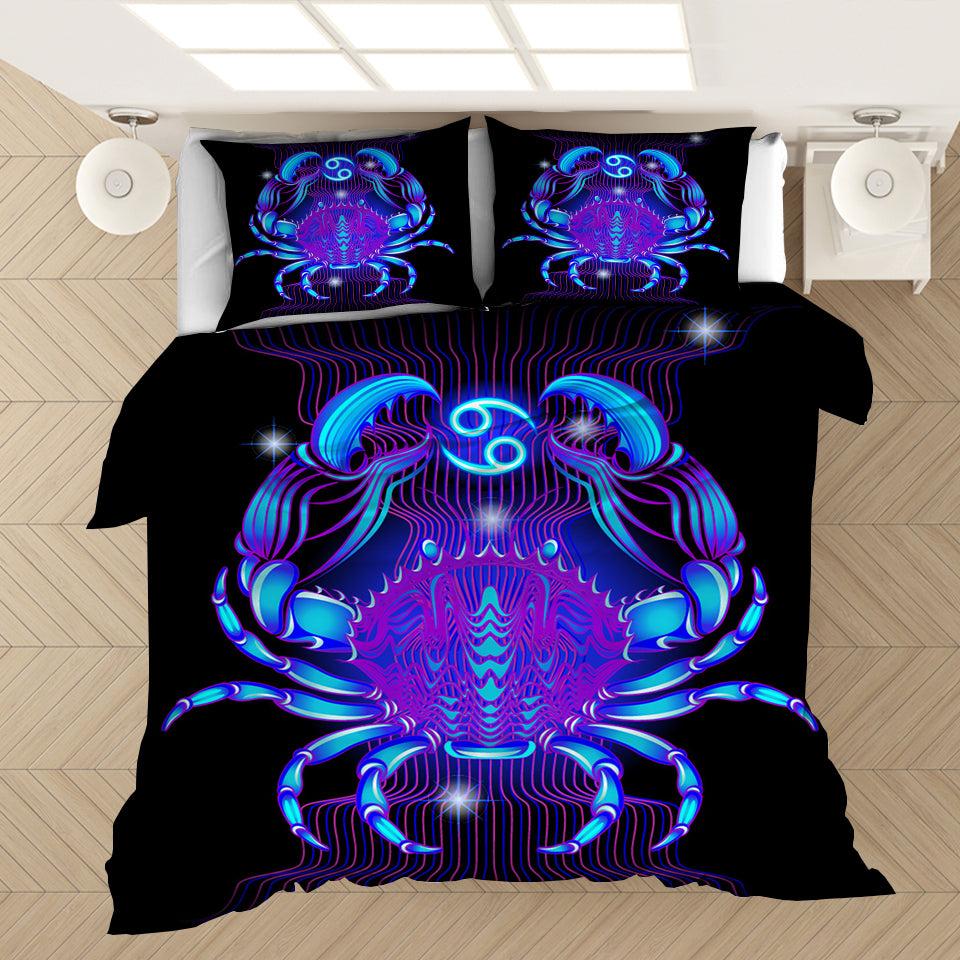 Twelve Constellations Cancer #4 Duvet Cover Quilt Cover Pillowcase Bedding Set Home Bedroom Decor