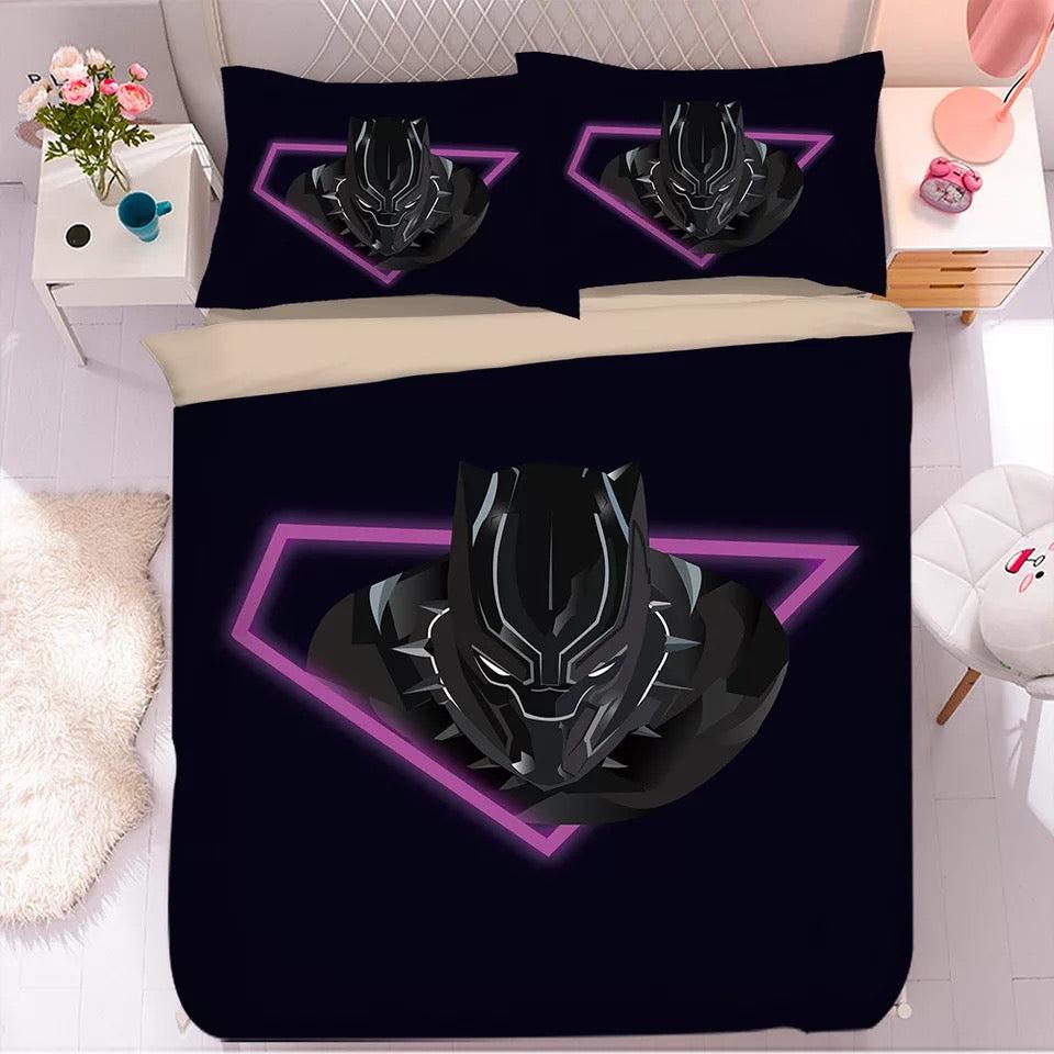 Black Panther TChalla Chadwick Boseman #40 Duvet Cover Quilt Cover Pillowcase Bedding Set