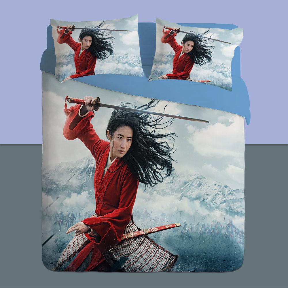 Mulan #11 Duvet Cover Quilt Cover Pillowcase Bedding Set Home Bedroom Decor