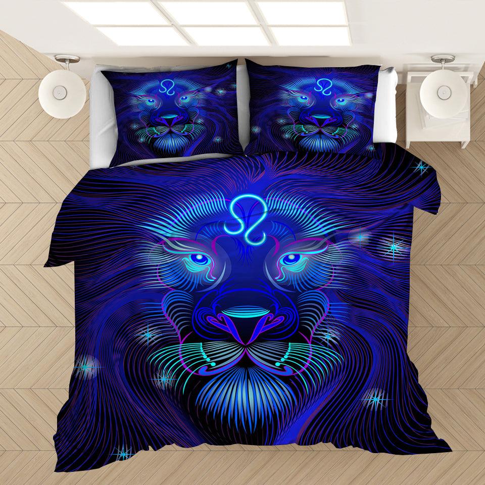Twelve Constellations Leo #5 Duvet Cover Quilt Cover Pillowcase Bedding Set Home Bedroom Decor