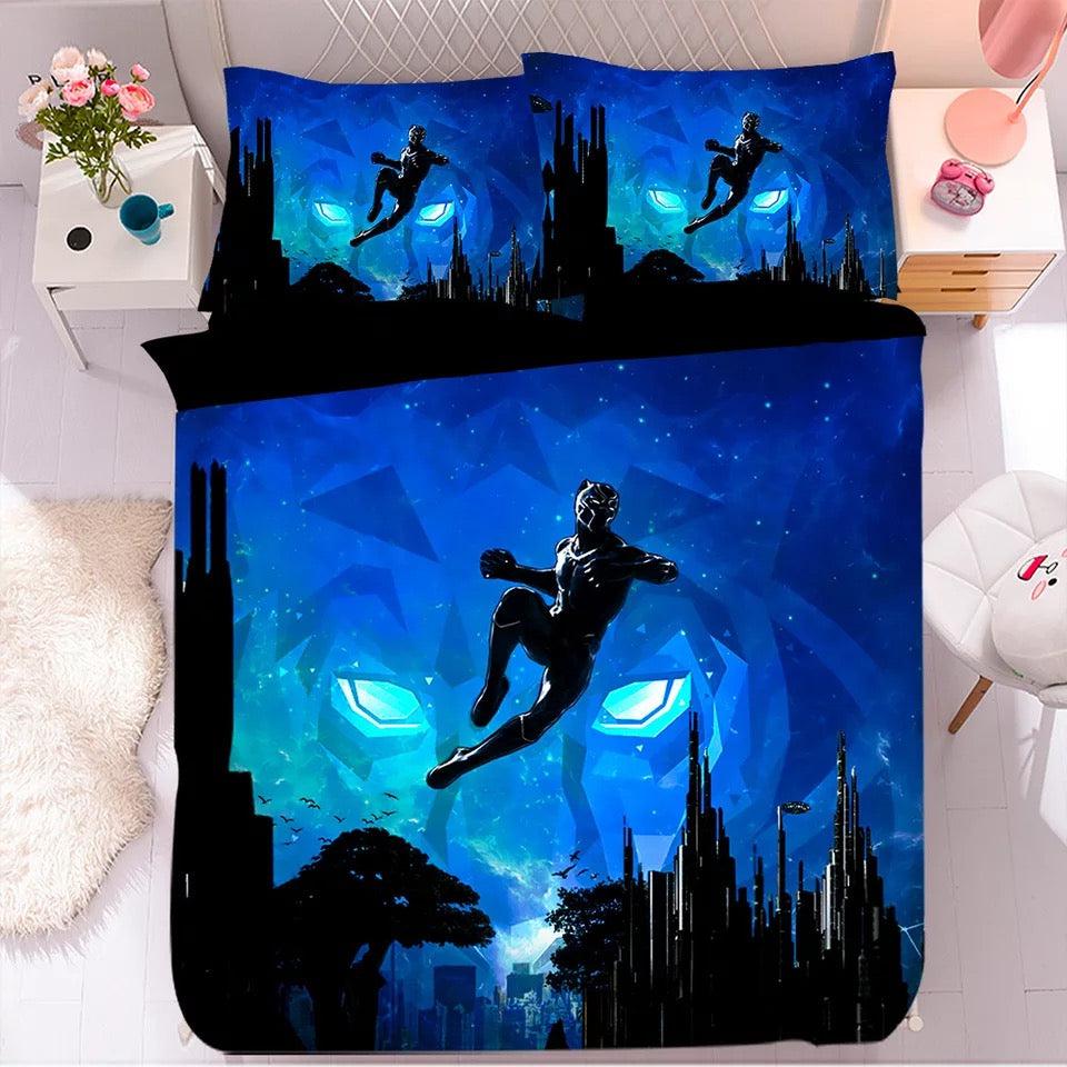 Black Panther TChalla Chadwick Boseman #37 Duvet Cover Quilt Cover Pillowcase Bedding Set