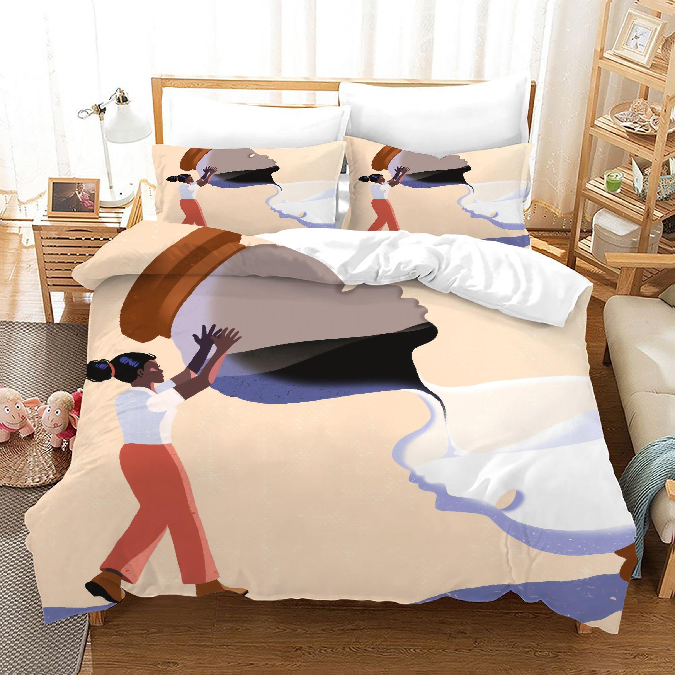 No To Racism #21 Duvet Cover Quilt Cover Pillowcase Bedding Set Home Bedroom Decor