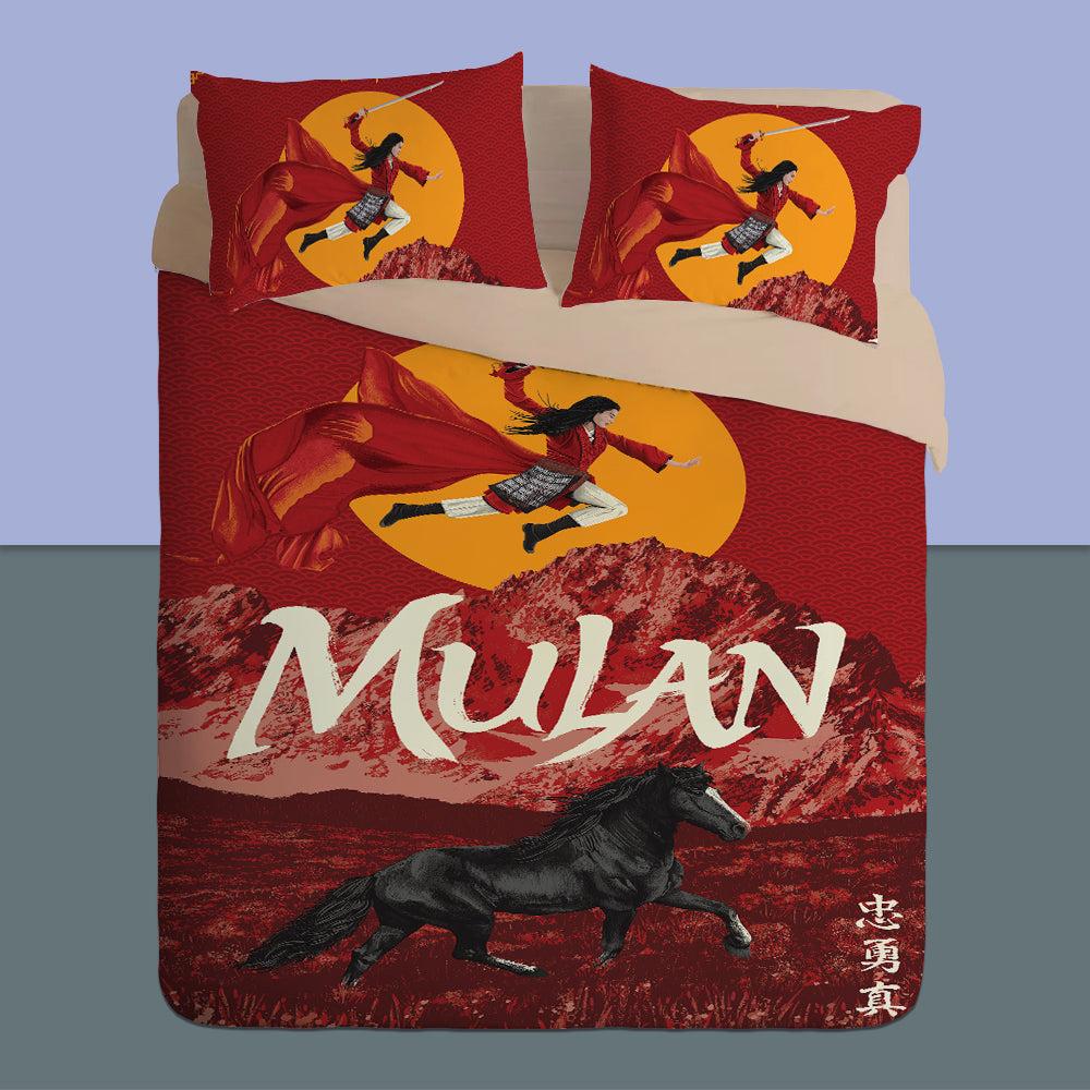 Mulan #12 Duvet Cover Quilt Cover Pillowcase Bedding Set Home Bedroom Decor