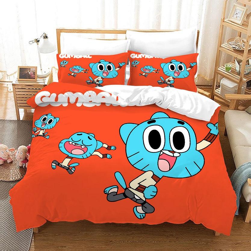 The Amazing World of Gumball #2 Duvet Cover Quilt Cover Pillowcase Bedding Set Home Bedroom Decor