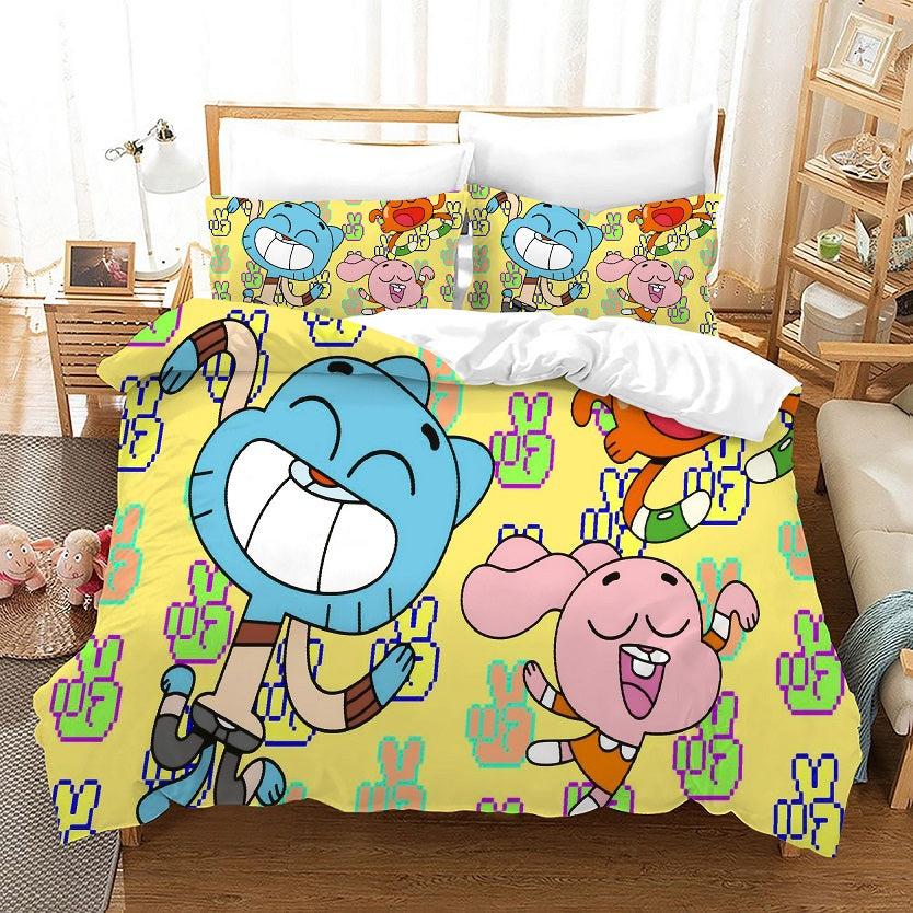 The Amazing World of Gumball #6 Duvet Cover Quilt Cover Pillowcase Bedding Set Home Bedroom Decor
