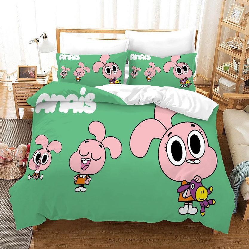 The Amazing World of Gumball #3 Duvet Cover Quilt Cover Pillowcase Bedding Set Home Bedroom Decor