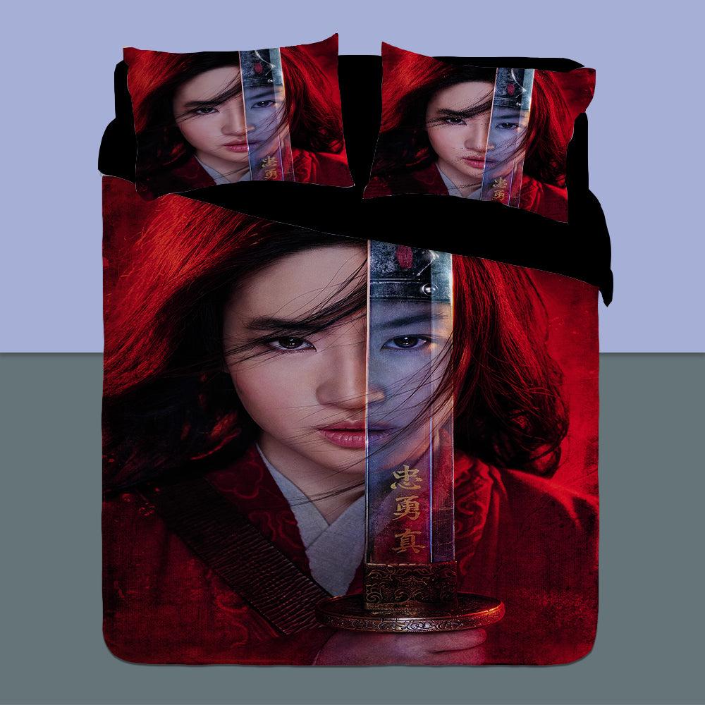 Mulan #13 Duvet Cover Quilt Cover Pillowcase Bedding Set Home Bedroom Decor