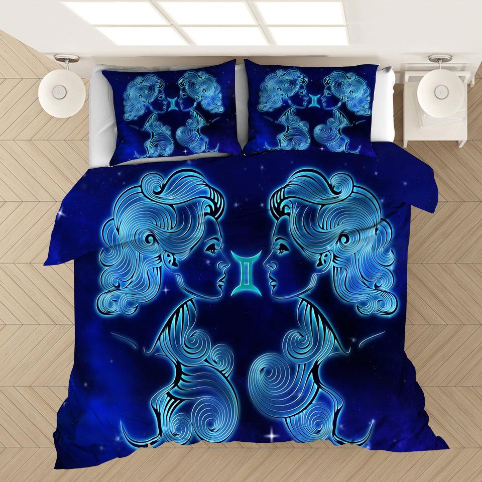 Twelve Constellations Gemini #12 Duvet Cover Quilt Cover Pillowcase Bedding Set Home Bedroom Decor