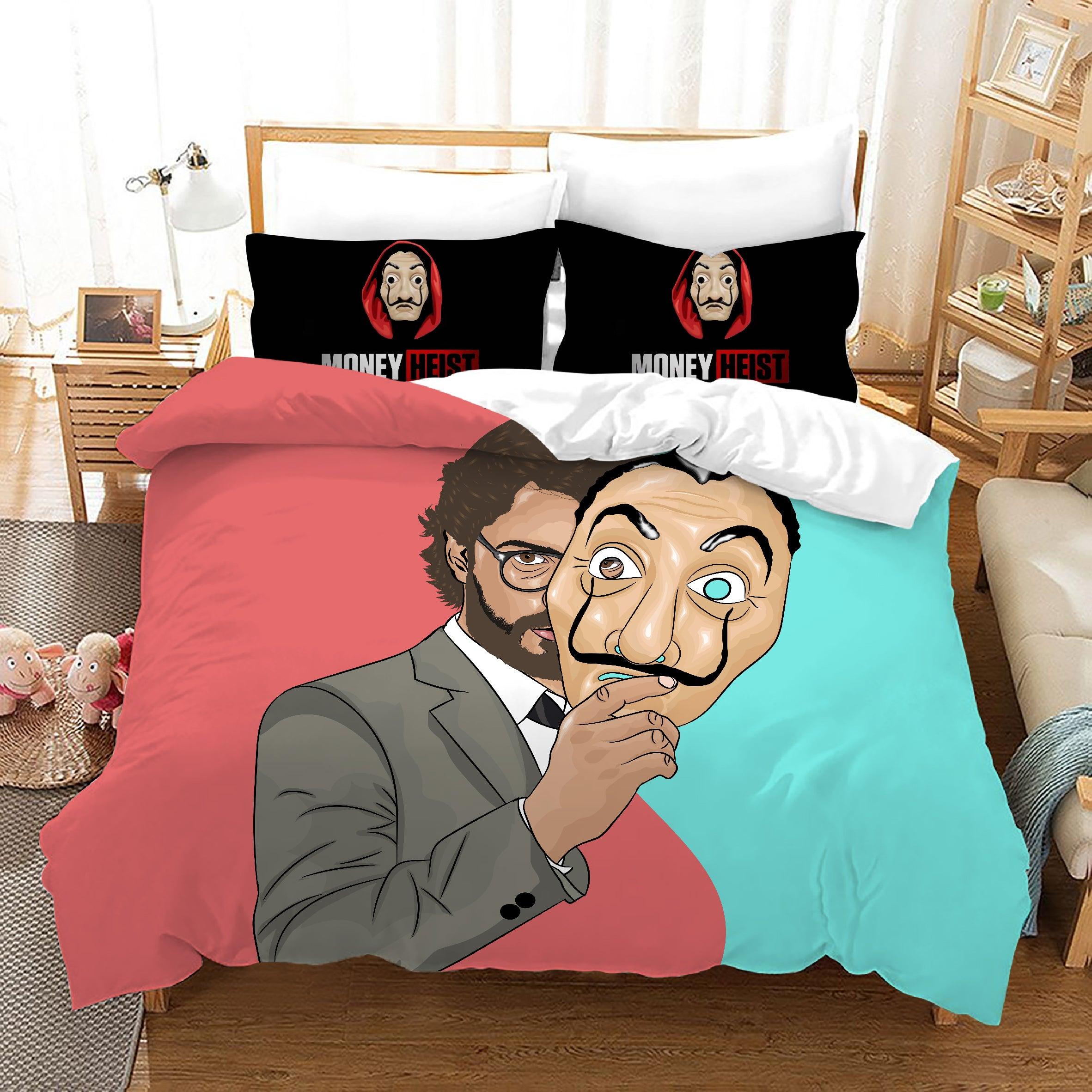 La casa de papel #5 Duvet Cover Quilt Cover Pillowcase Bedding Set Home Bedroom Decor