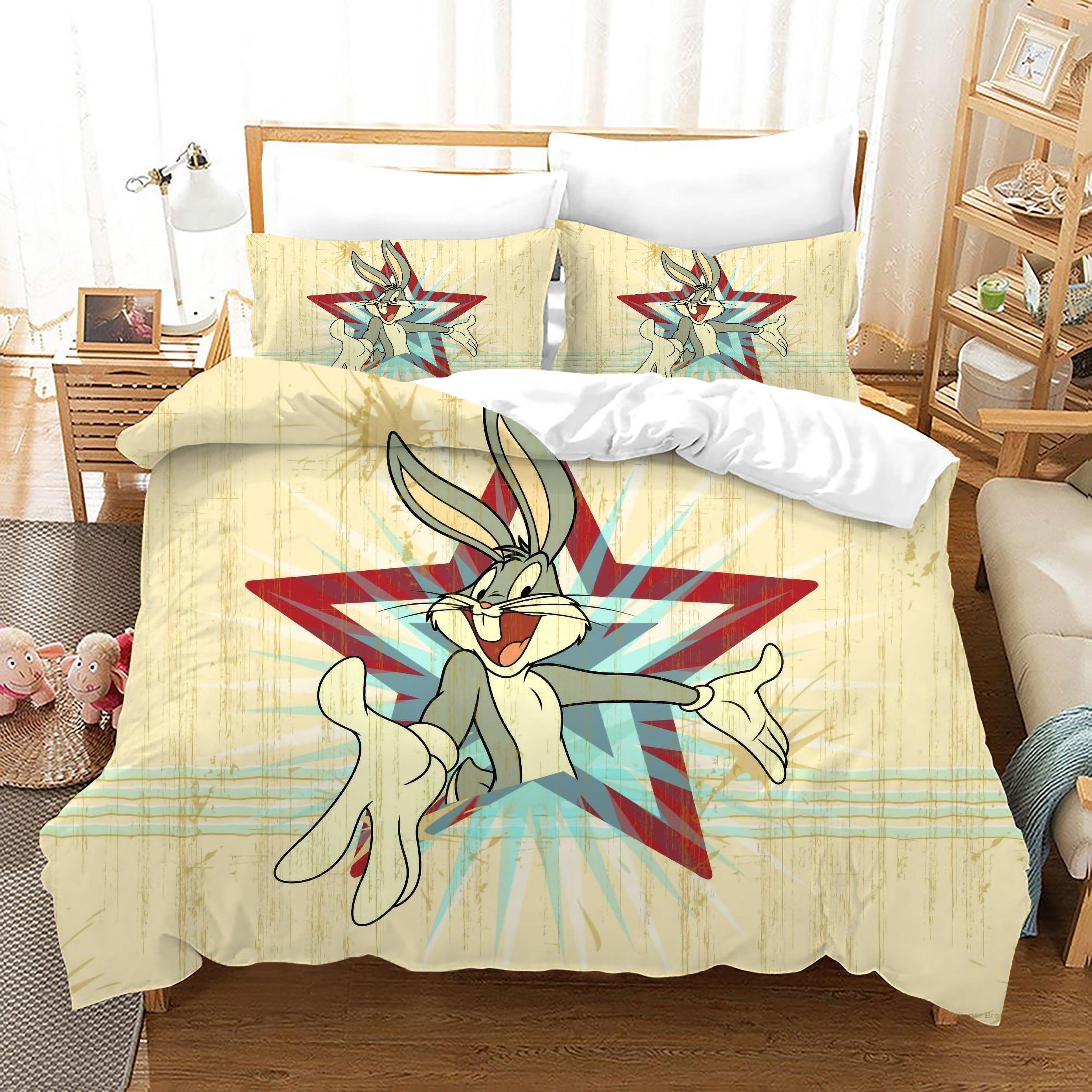 Looney Tunes Bugs Bunny #2 Duvet Cover Quilt Cover Pillowcase Bedding Set Home Bedroom Decor