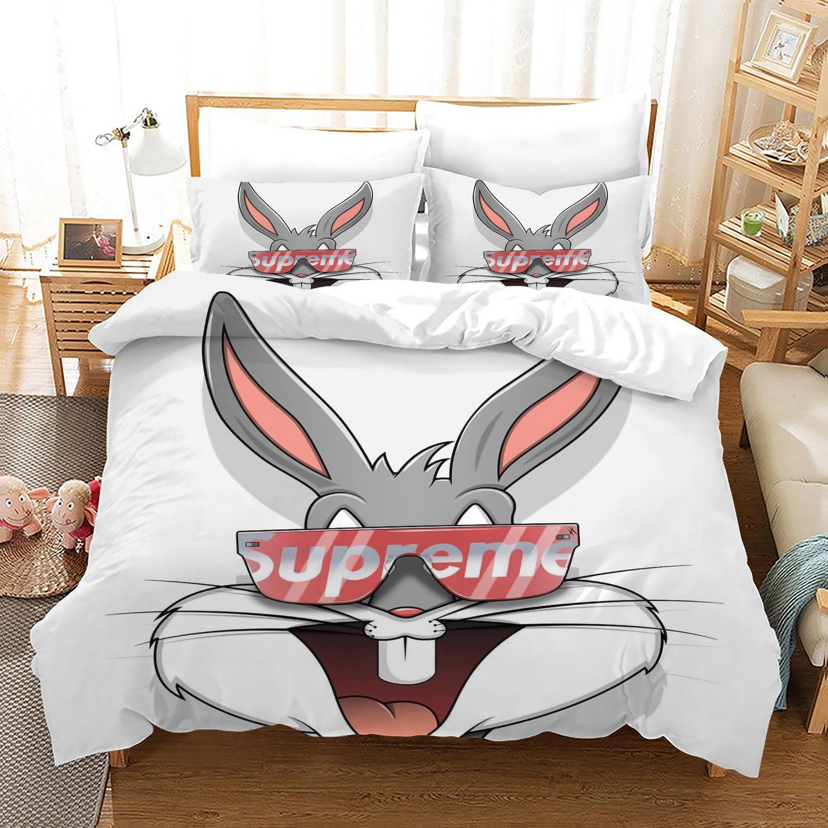 Looney Tunes Bugs Bunny #5 Duvet Cover Quilt Cover Pillowcase Bedding Set Home Bedroom Decor