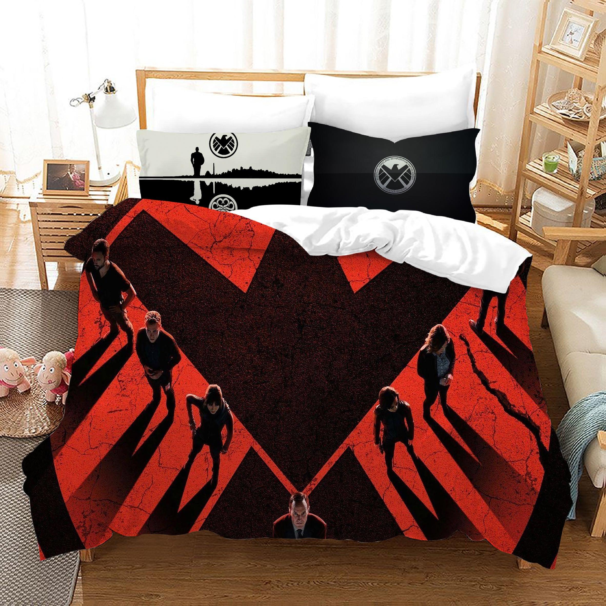 Marvels Agents of SHIELD #5 Duvet Cover Quilt Cover Pillowcase Bedding Set Home Bedroom Decor