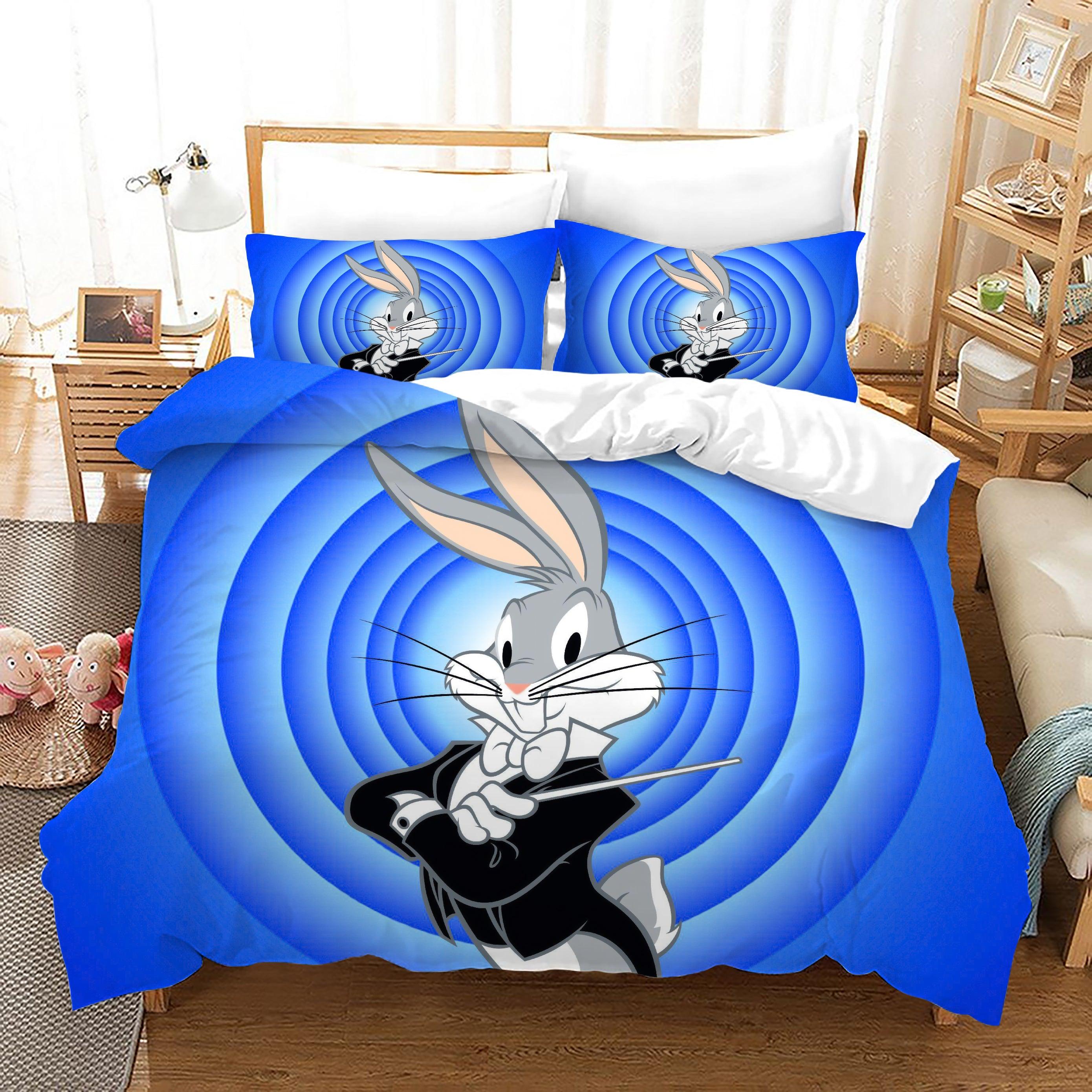 Looney Tunes Bugs Bunny #3 Duvet Cover Quilt Cover Pillowcase Bedding Set Home Bedroom Decor