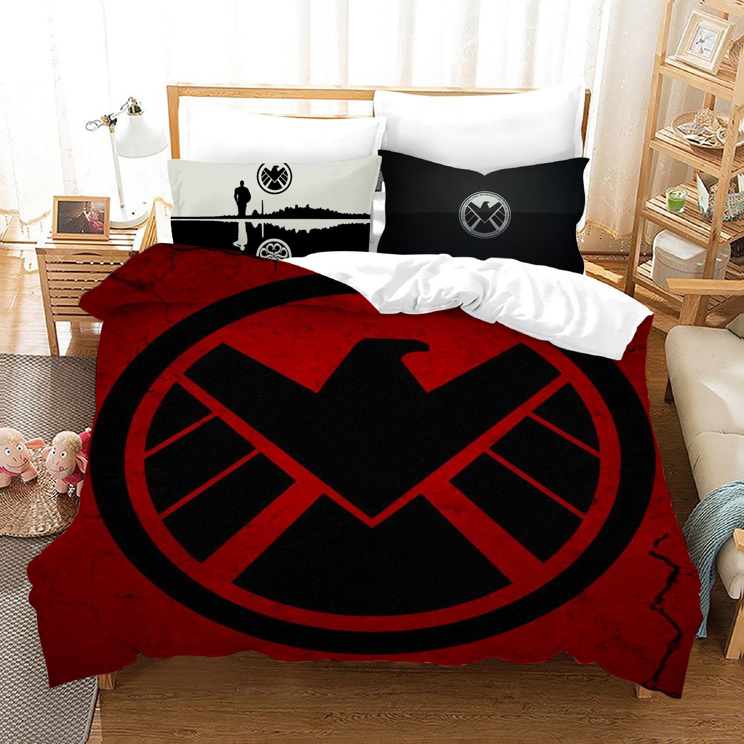 Marvels Agents of SHIELD #4 Duvet Cover Quilt Cover Pillowcase Bedding Set Home Bedroom Decor