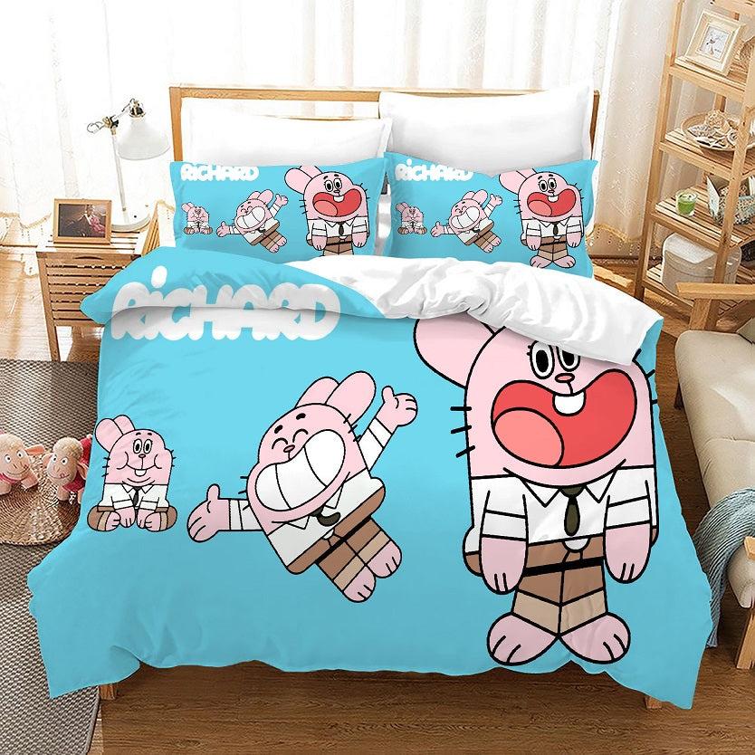 The Amazing World of Gumball #11 Duvet Cover Quilt Cover Pillowcase Bedding Set Home Bedroom Decor