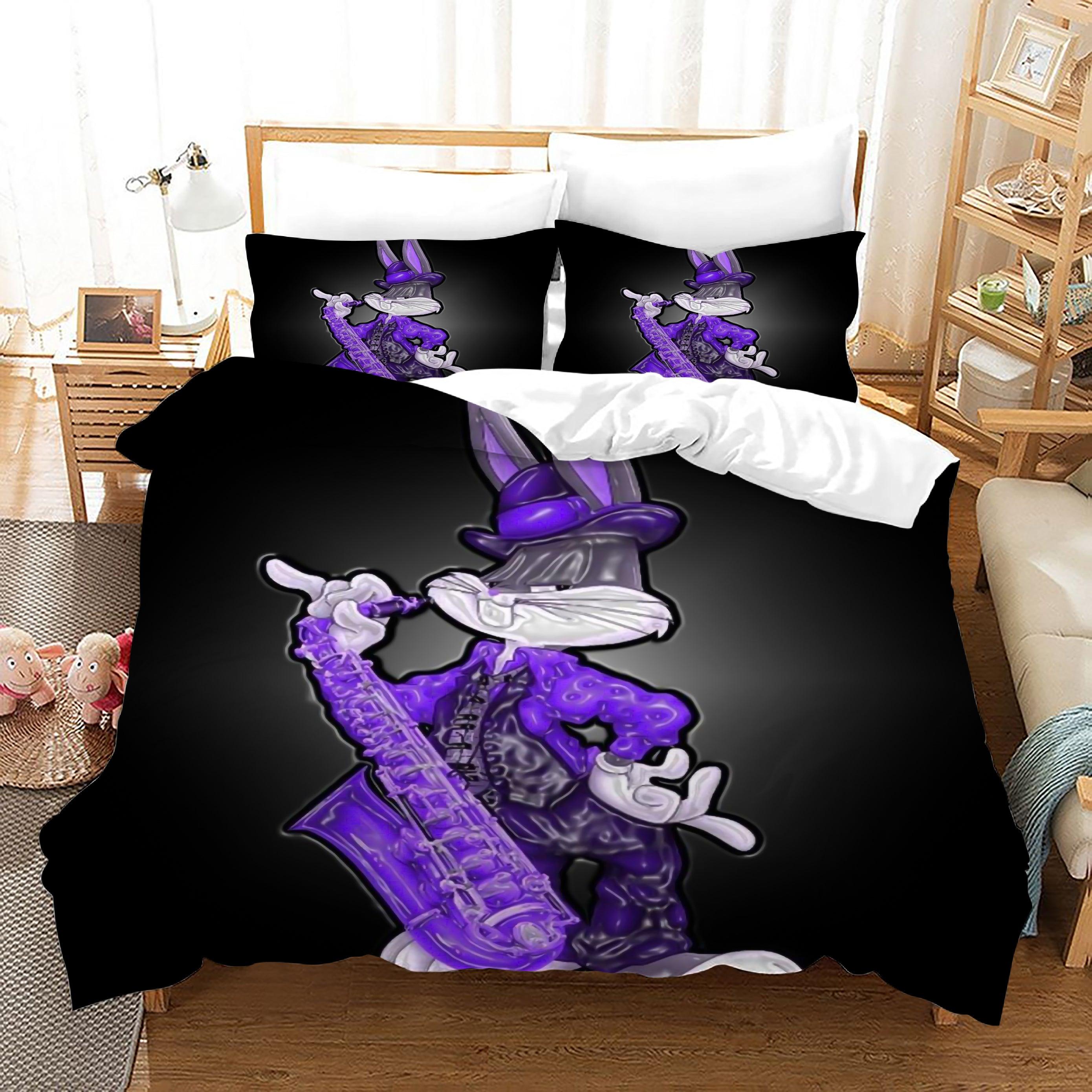 Looney Tunes Bugs Bunny #8 Duvet Cover Quilt Cover Pillowcase Bedding Set Home Bedroom Decor