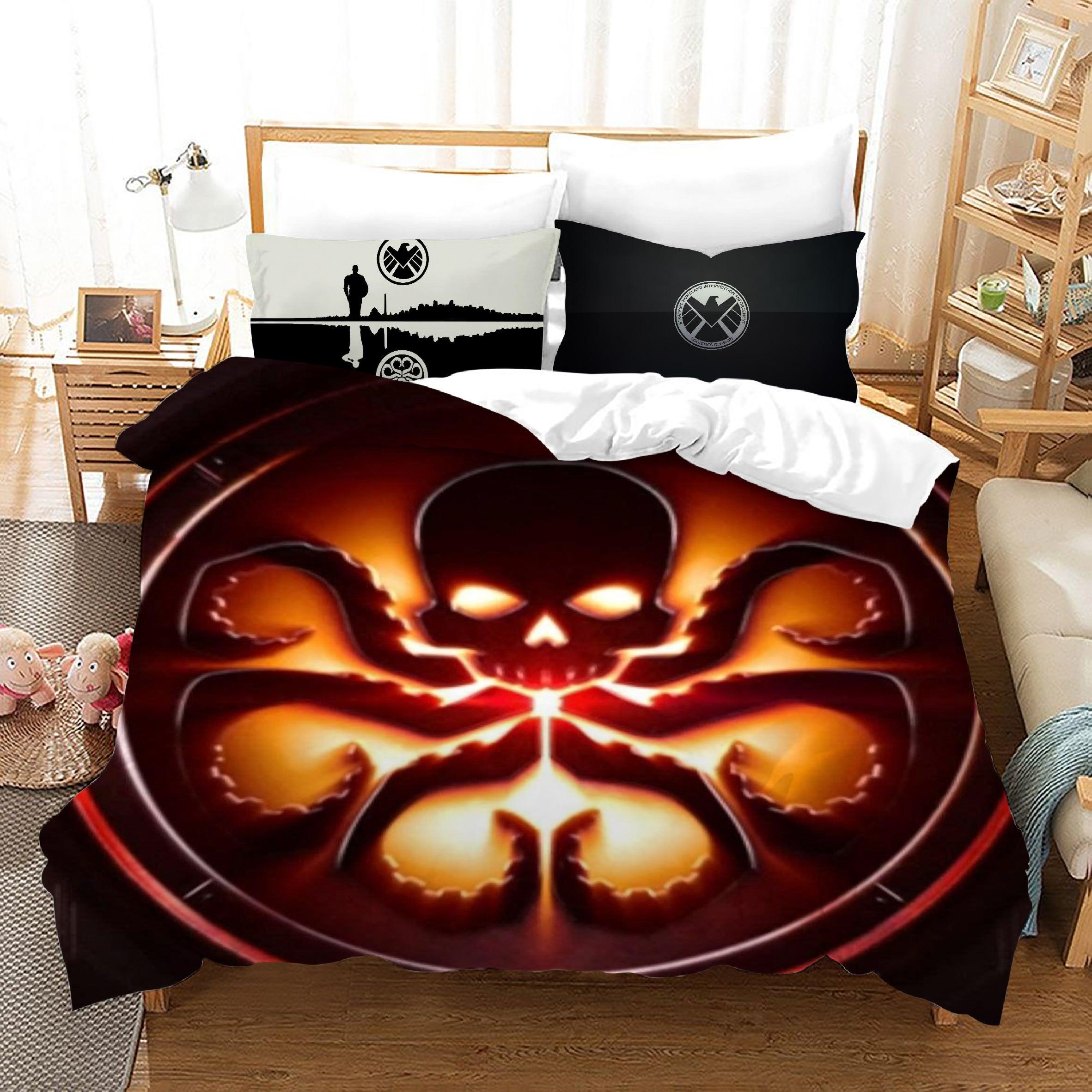 Marvels Agents of SHIELD #8 Duvet Cover Quilt Cover Pillowcase Bedding Set Home Bedroom Decor