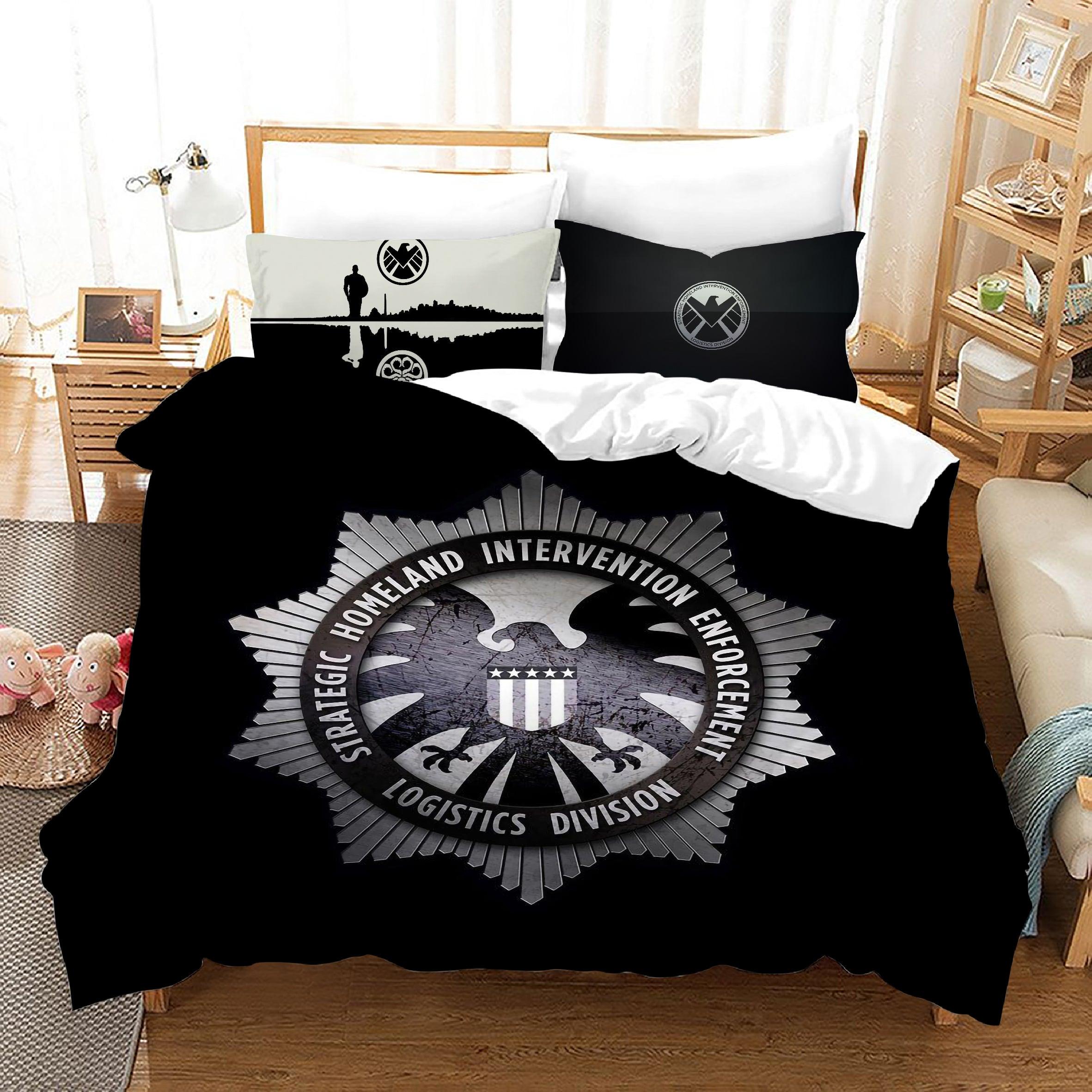 Marvels Agents of SHIELD #7 Duvet Cover Quilt Cover Pillowcase Bedding Set Home Bedroom Decor