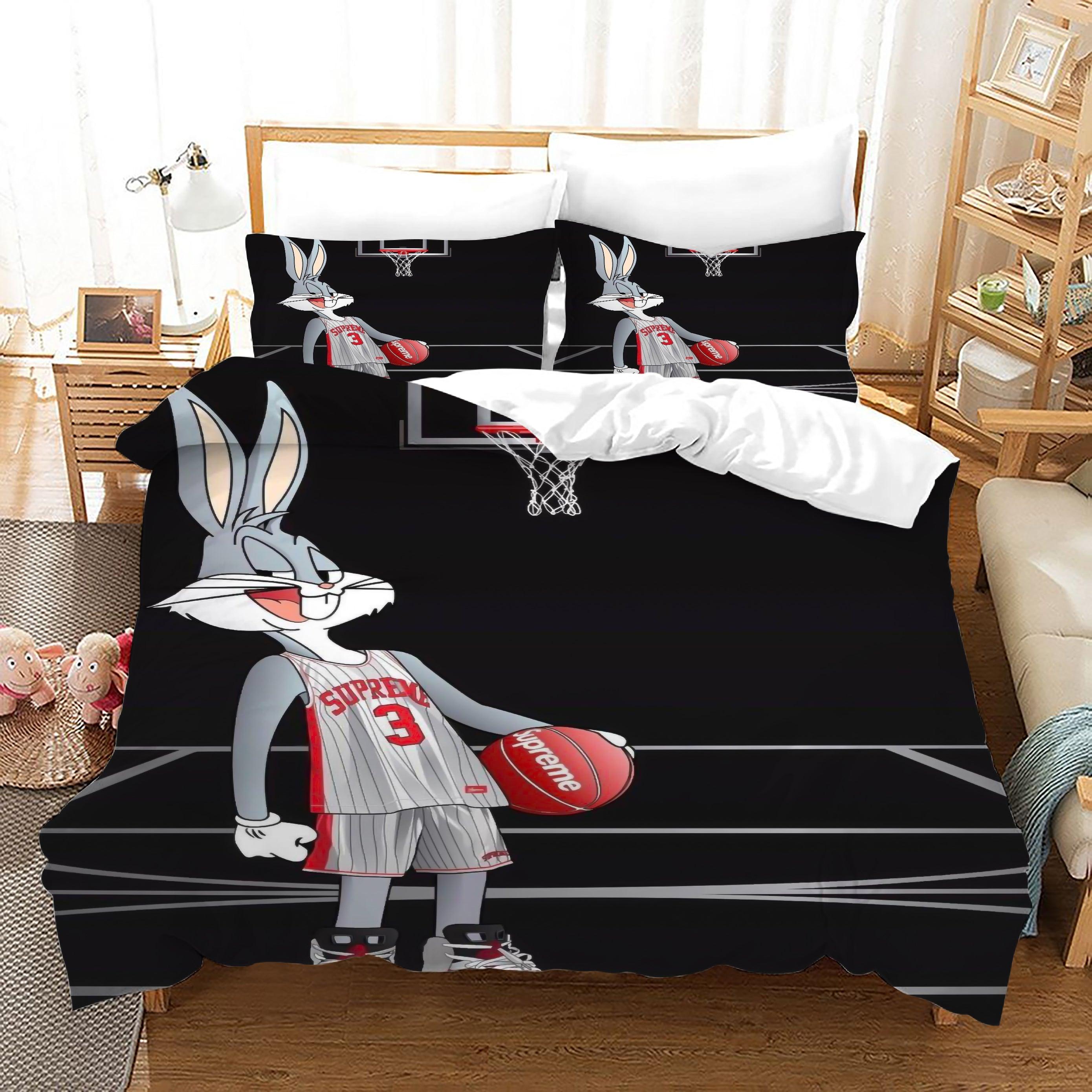 Looney Tunes Bugs Bunny #9 Duvet Cover Quilt Cover Pillowcase Bedding Set Home Bedroom Decor
