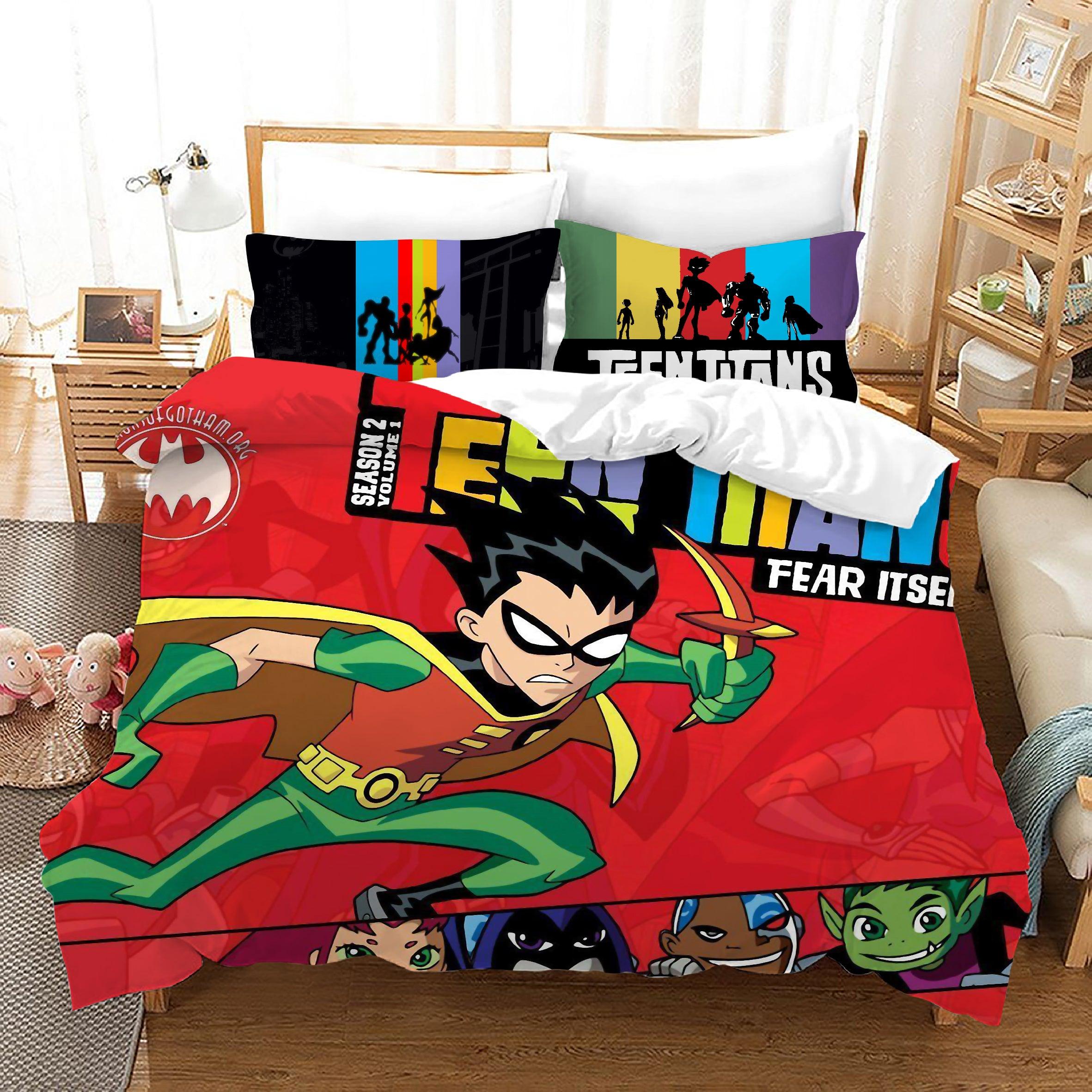 Teen Titans Go #17 Duvet Cover Quilt Cover Pillowcase Bedding Set Home Bedroom Decor