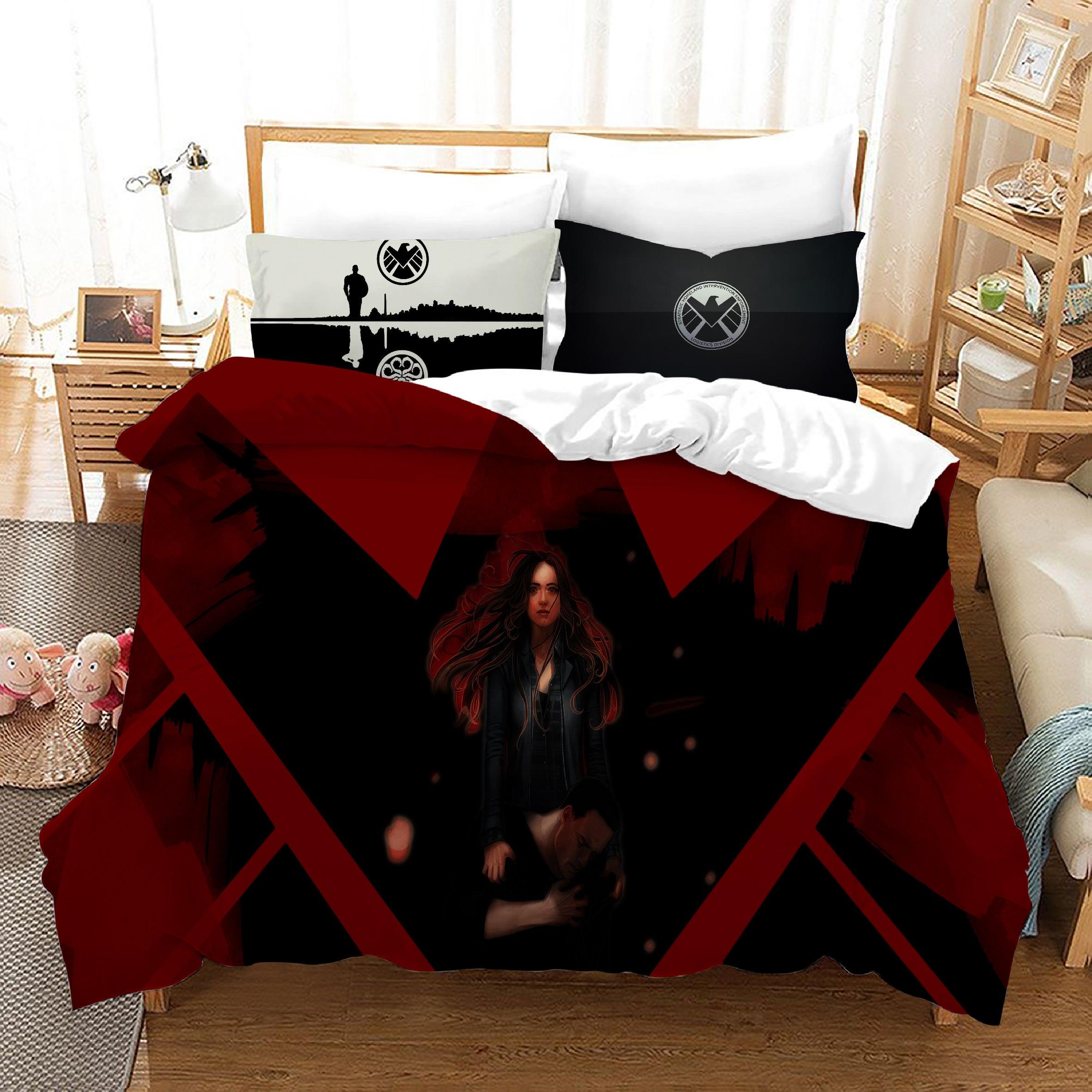 Marvels Agents of SHIELD #9 Duvet Cover Quilt Cover Pillowcase Bedding Set Home Bedroom Decor