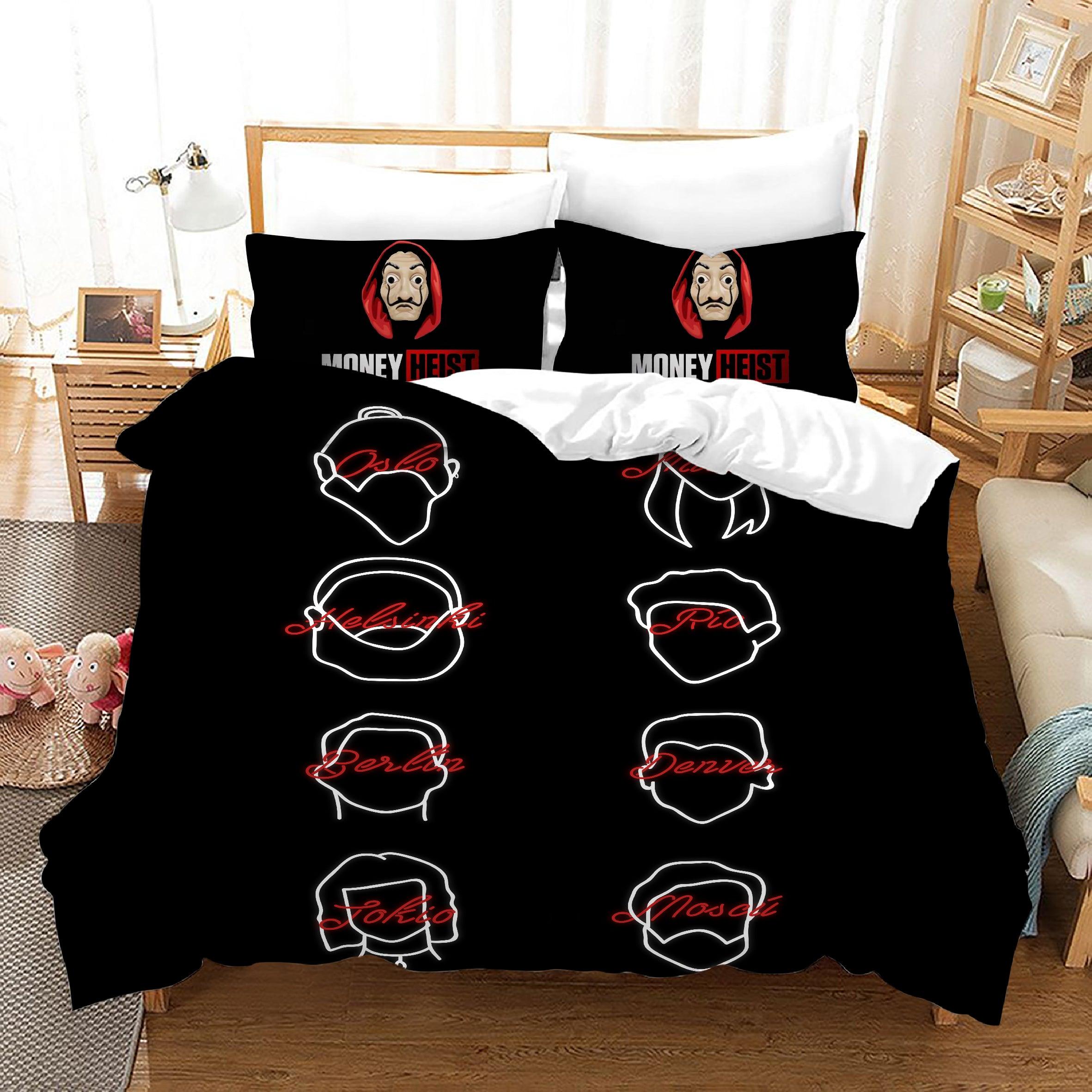 La casa de papel #7 Duvet Cover Quilt Cover Pillowcase Bedding Set Home Bedroom Decor