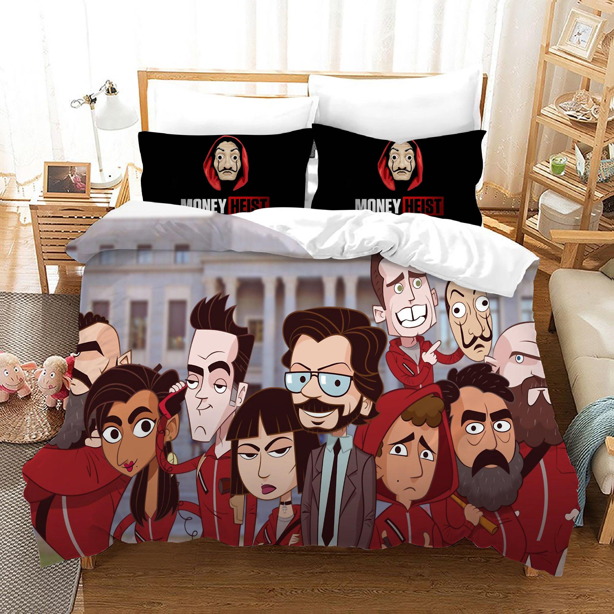 La casa de papel #11 Duvet Cover Quilt Cover Pillowcase Bedding Set Home Bedroom Decor