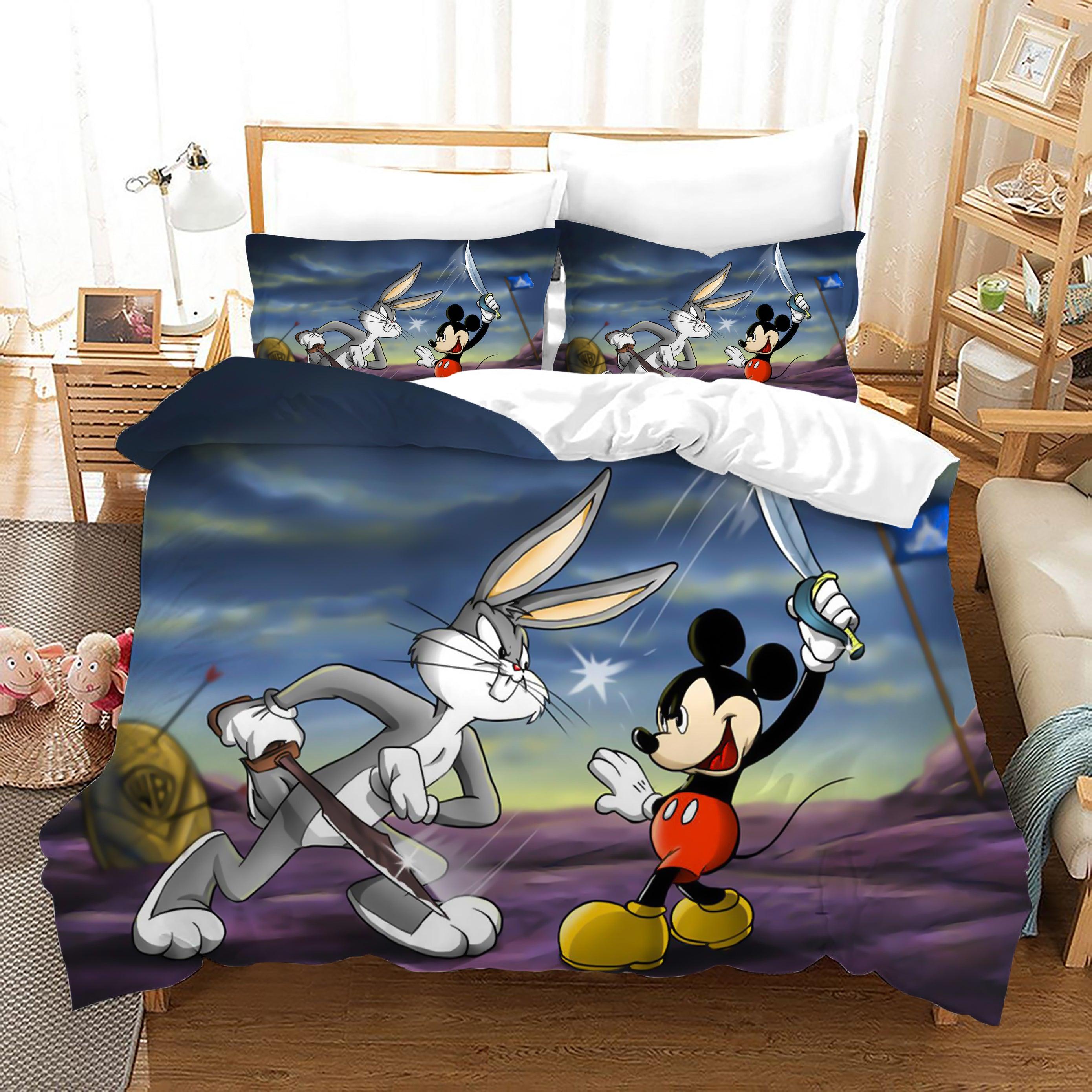 Looney Tunes Bugs Bunny #11 Duvet Cover Quilt Cover Pillowcase Bedding Set Home Bedroom Decor