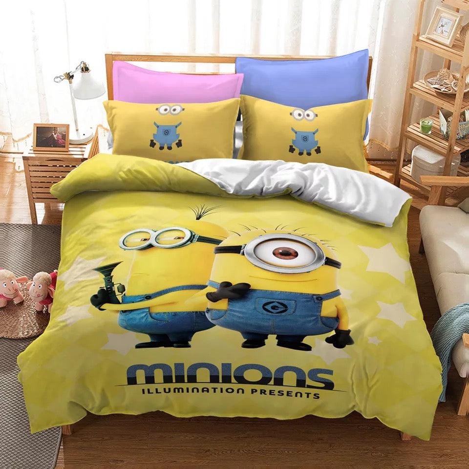 Despicable Me Minions #13 Duvet Cover Quilt Cover Pillowcase Bedding Set Home Decor